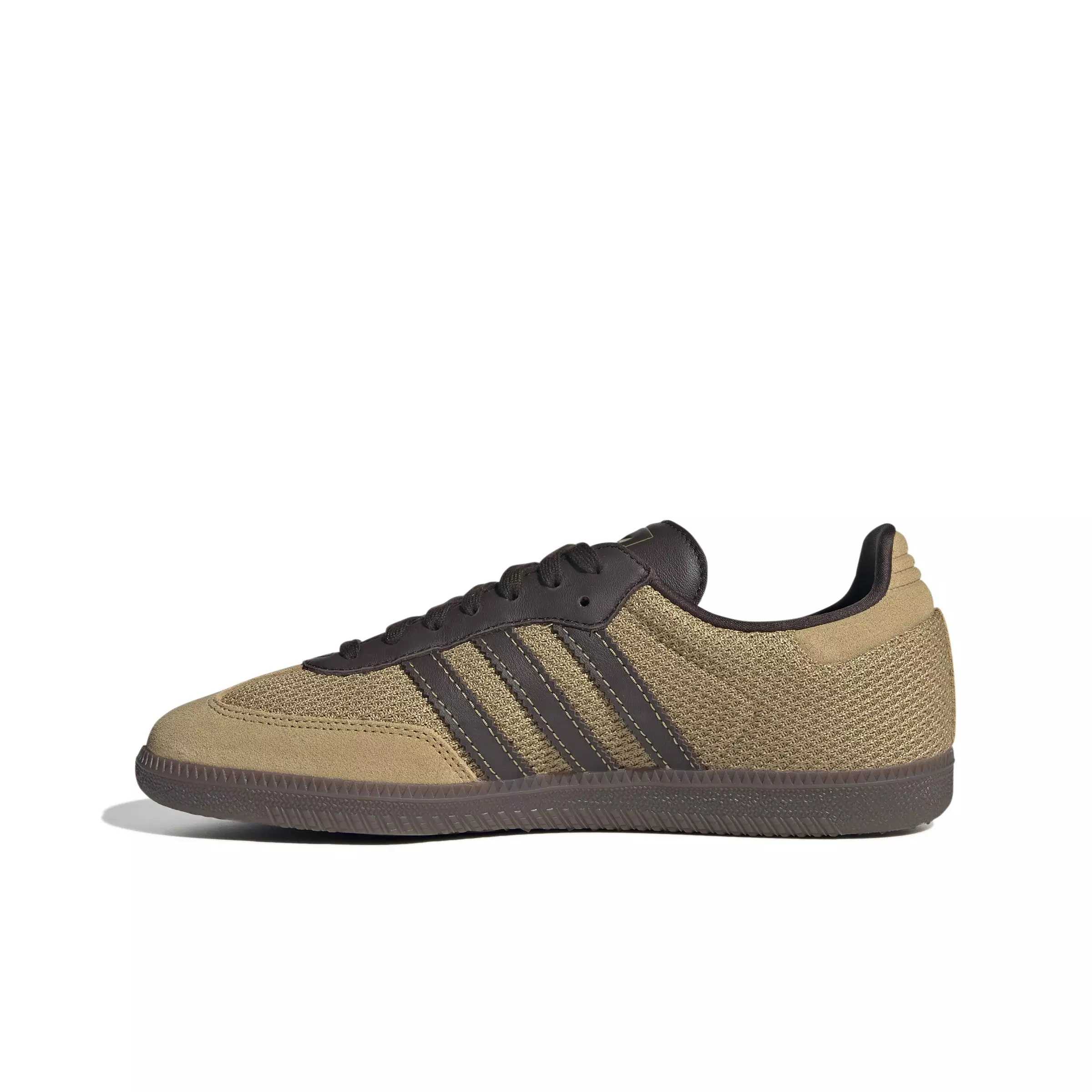 adidas Originals Samba OG "Golden Beige/Dark Brown/Gum 5" Men's Shoe - BEIGE/DK BROWN/GUM