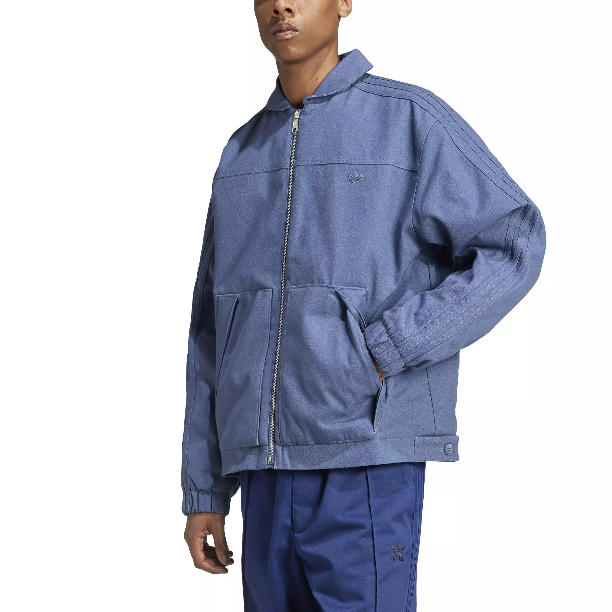 adidas Originals Men's Premium Essentials Lifestyle Padded Jacket -Blue - BLUE