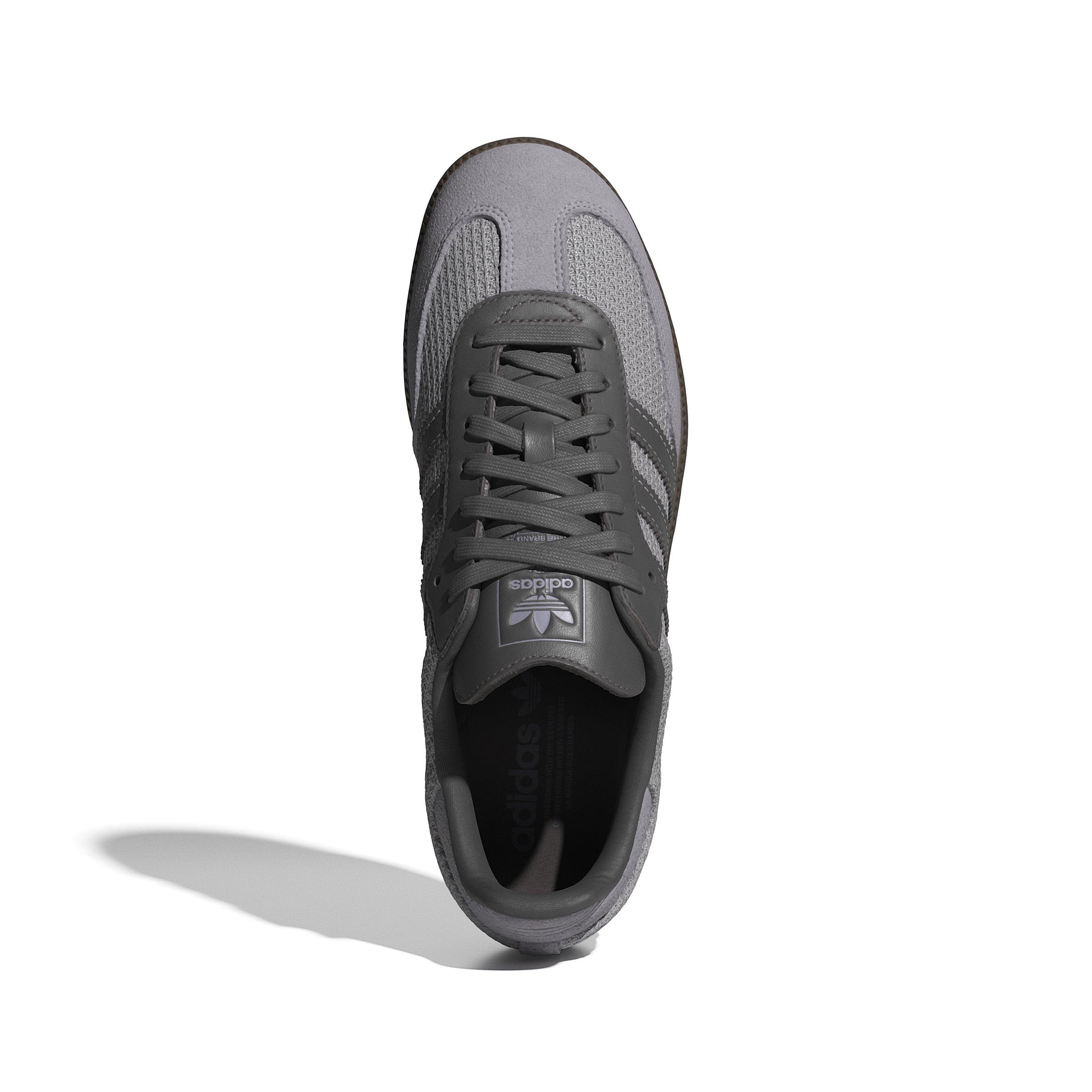adidas Originals Samba OG "Glory Grey/Charcoal/Gum 5" Men's Shoe - GREY/CHARCOAL/GUM Thumbnail View 5