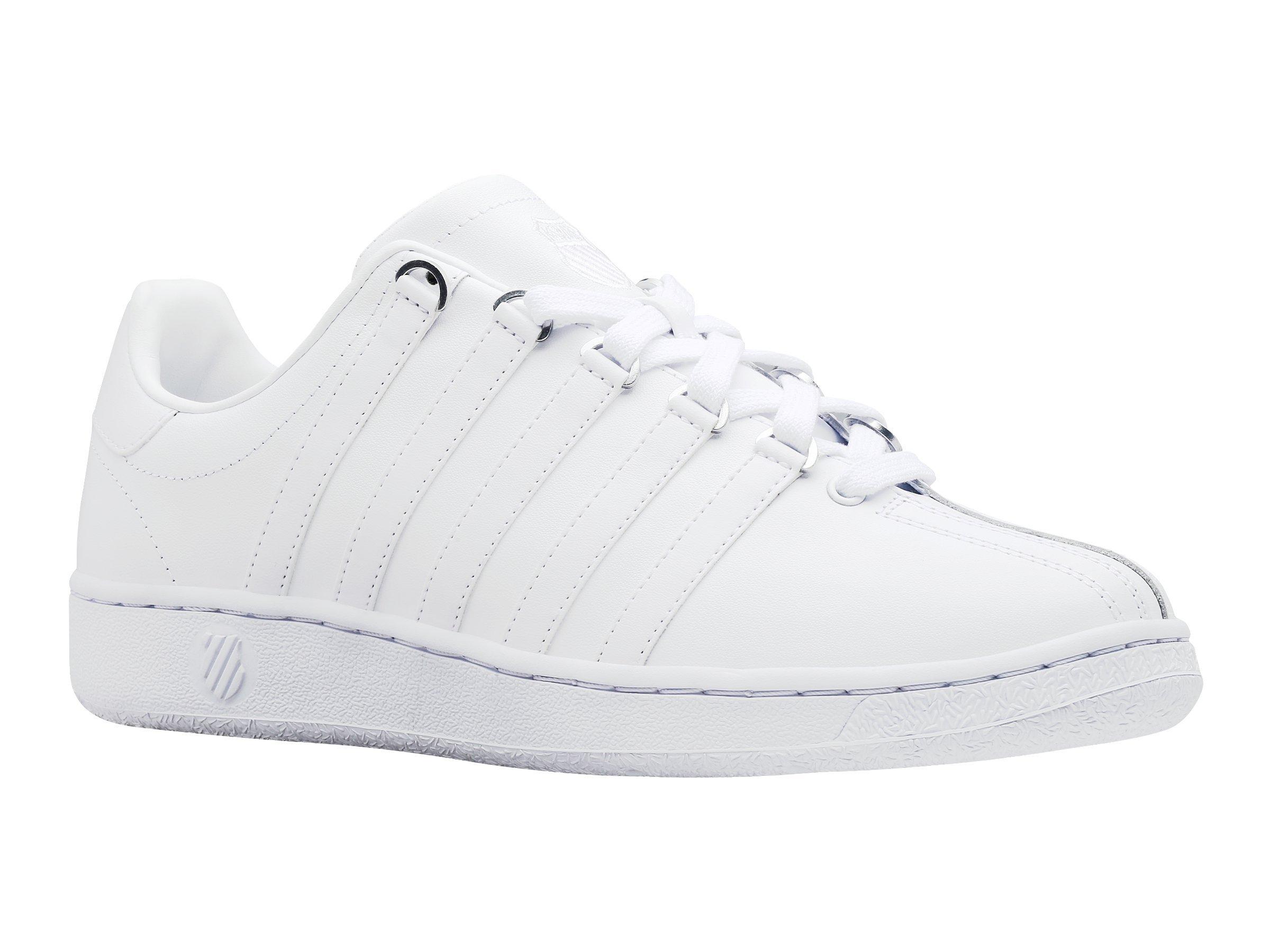 K-Swiss Classic VN "White/White" Men's Shoe - WHITE/WHITE Thumbnail View 3