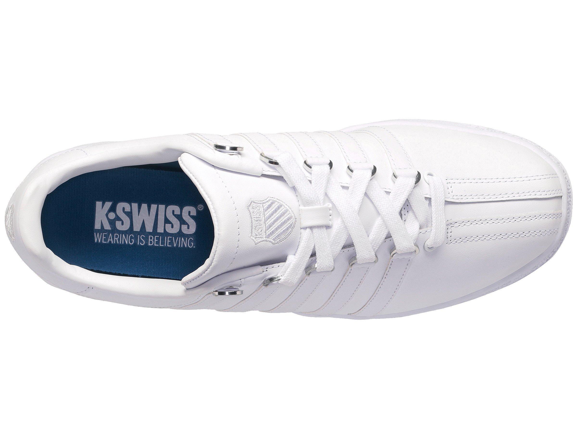 K-Swiss Classic VN "White/White" Men's Shoe - WHITE/WHITE Thumbnail View 5