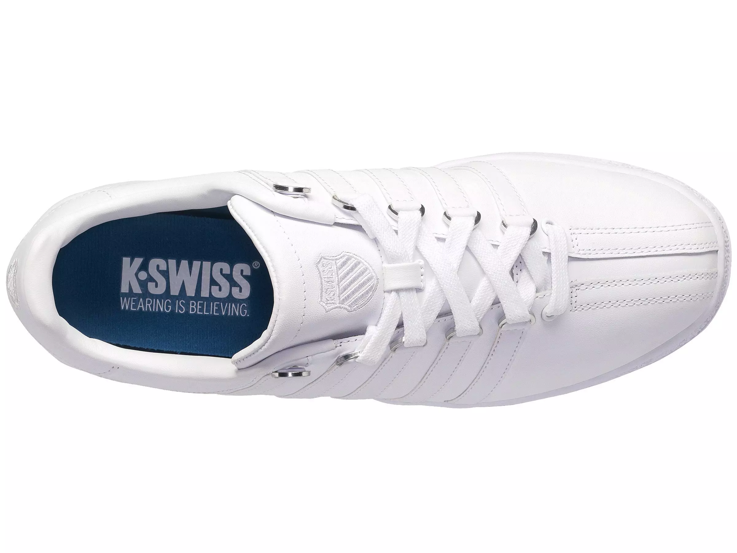K-Swiss Classic VN "White/White" Men's Shoe - WHITE/WHITE