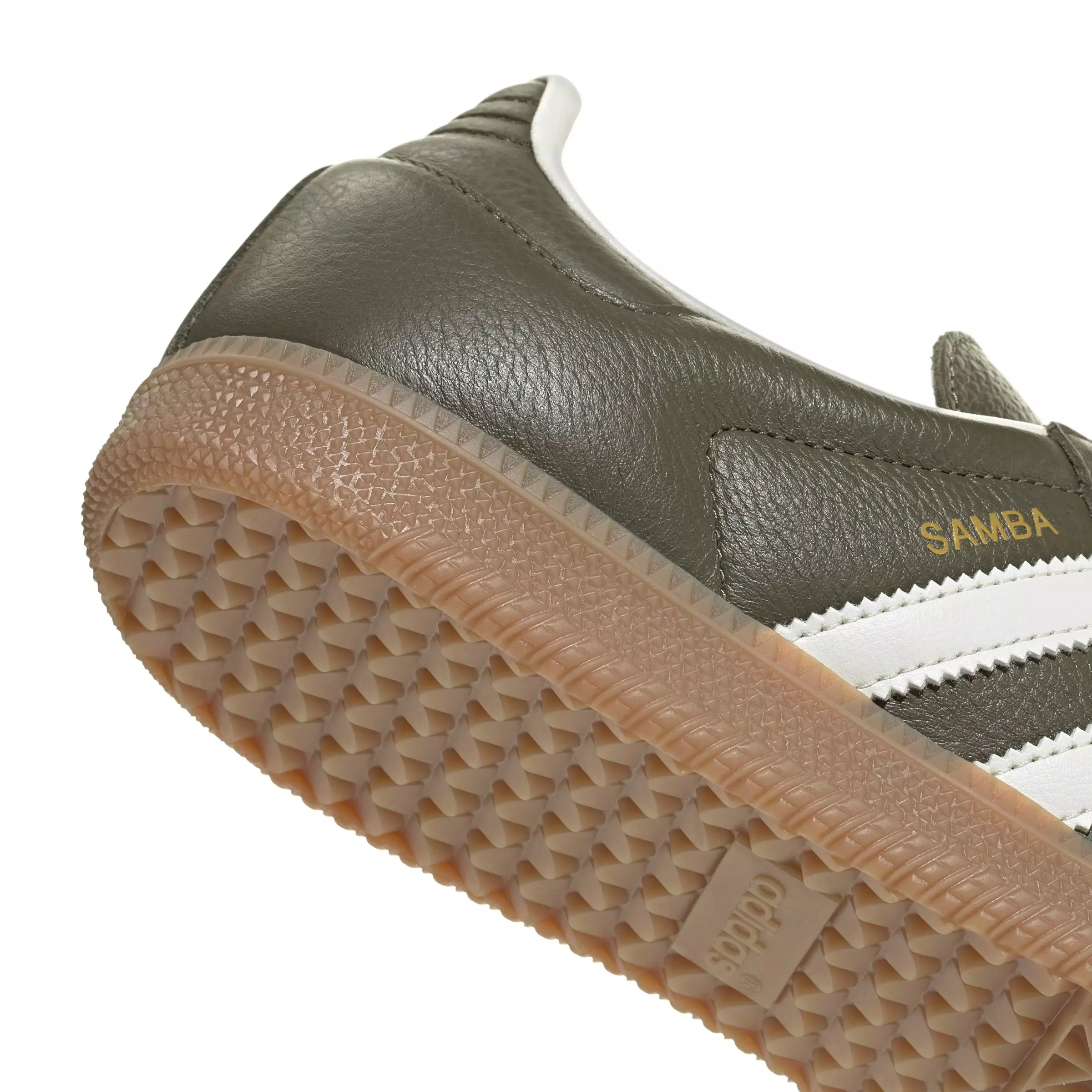 adidas Originals Samba OG "Medium Dark Khaki/Off White/Gum 4" Men's Shoe - KHAKI/OFF WHITE/GUM