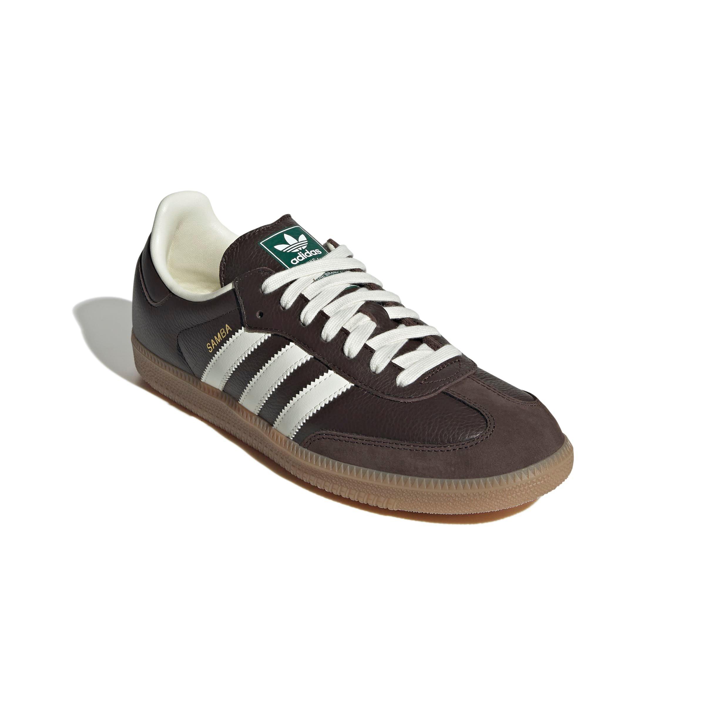 adidas Originals Samba OG "Dark Brown/Off White/Gum 4" Men's Shoe - DK BROWN/OFF WHITE/GUM Thumbnail View 3
