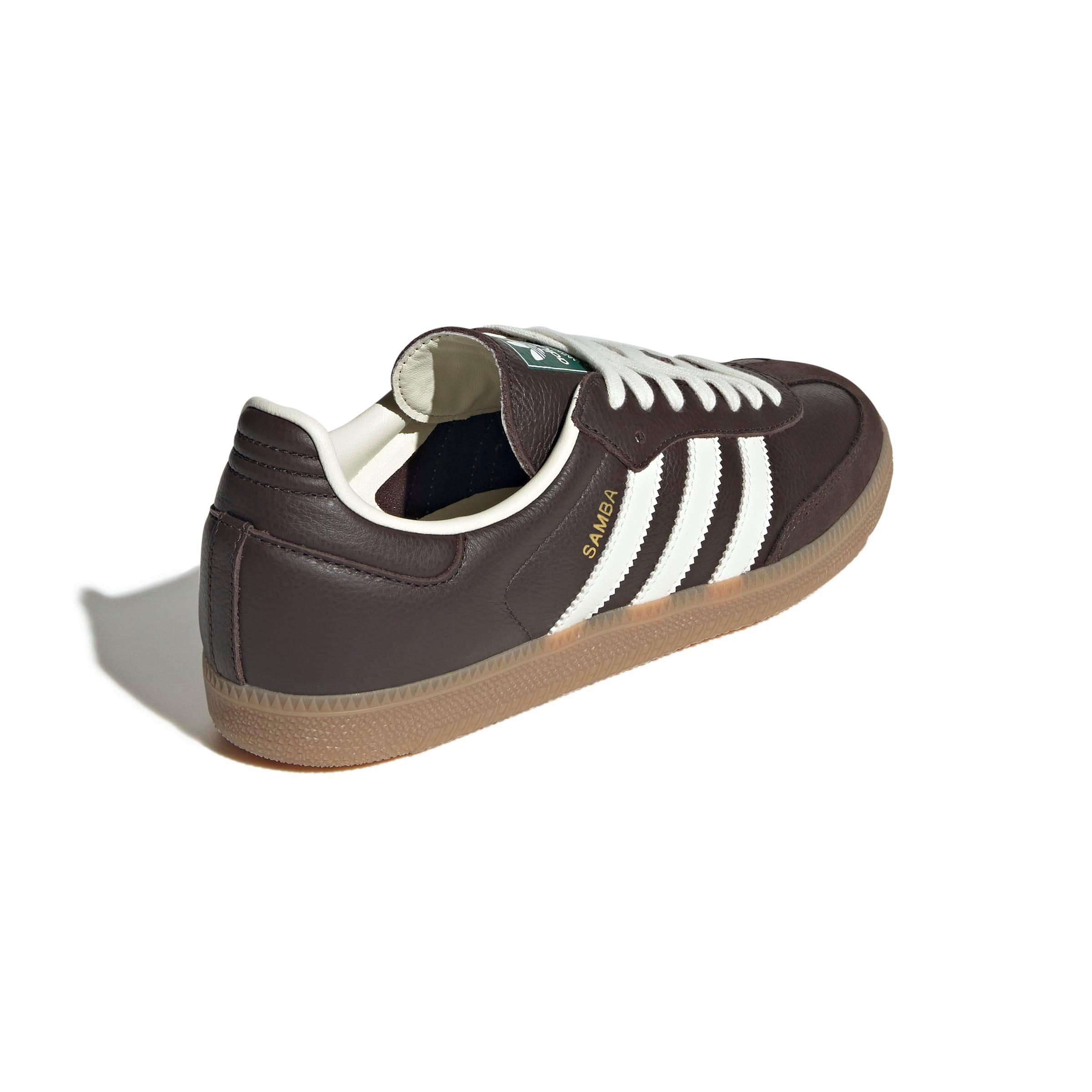 adidas Originals Samba OG "Dark Brown/Off White/Gum 4" Men's Shoe - DK BROWN/OFF WHITE/GUM Thumbnail View 4