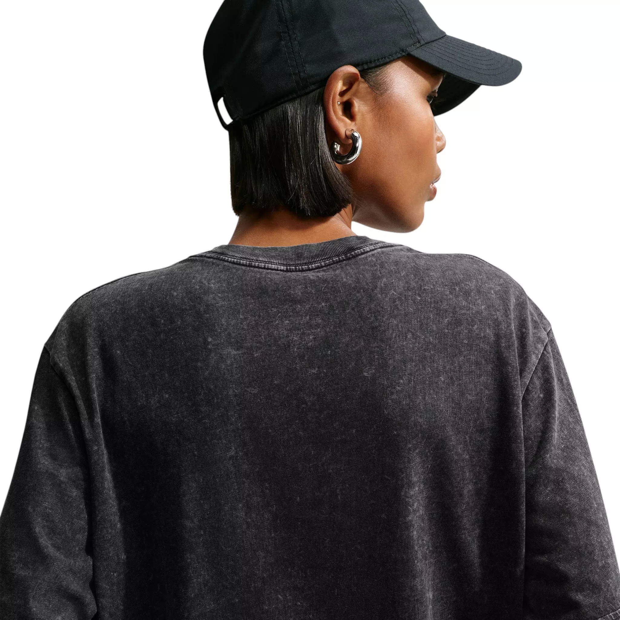 Nike Women's Sportswear Rings Classic Boxy T-Shirt - Black - BLACK
