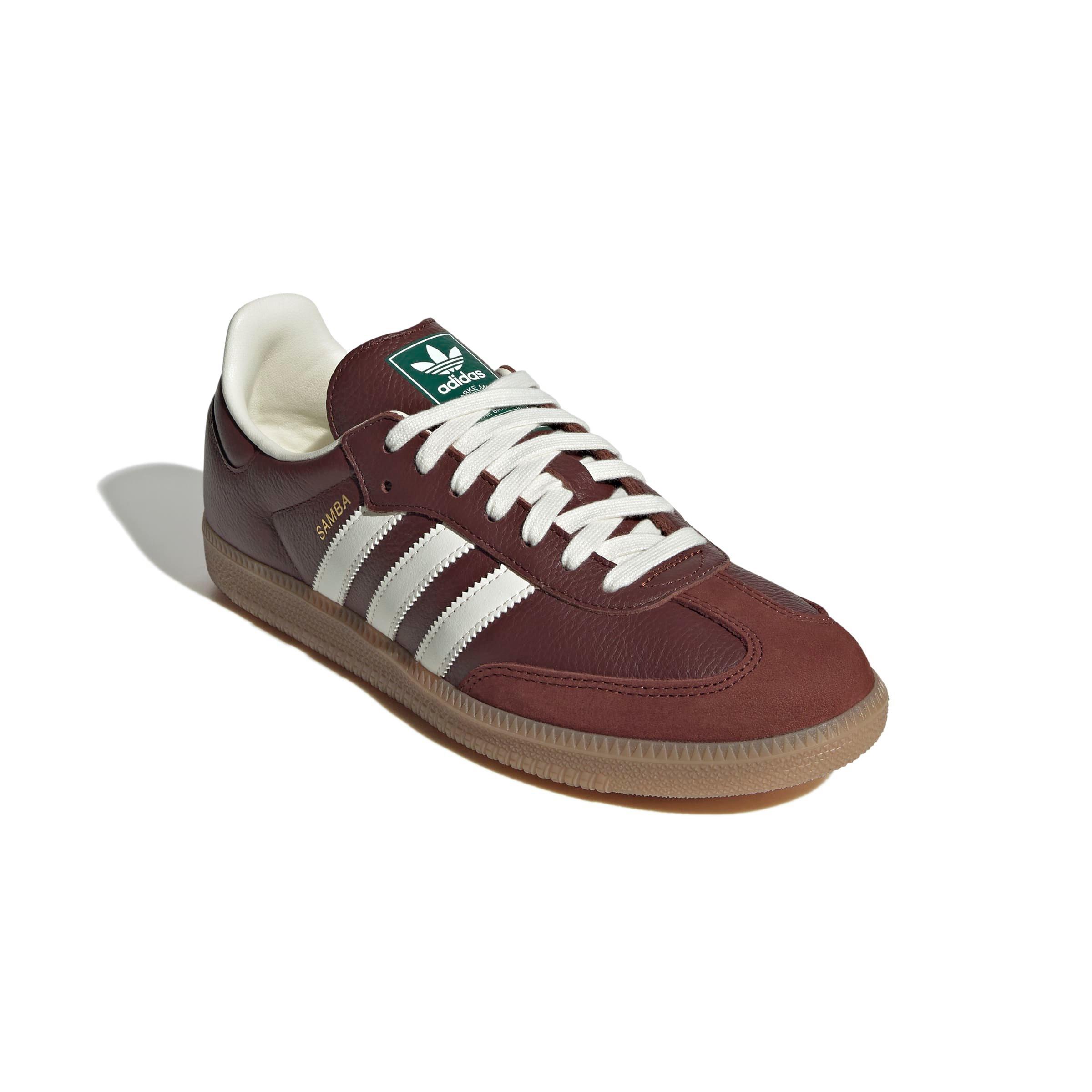 adidas Originals Samba OG "Fox Brown/Off White/Gum 4" Men's Shoe - BROWN/OFF WHITE/GUM Thumbnail View 3
