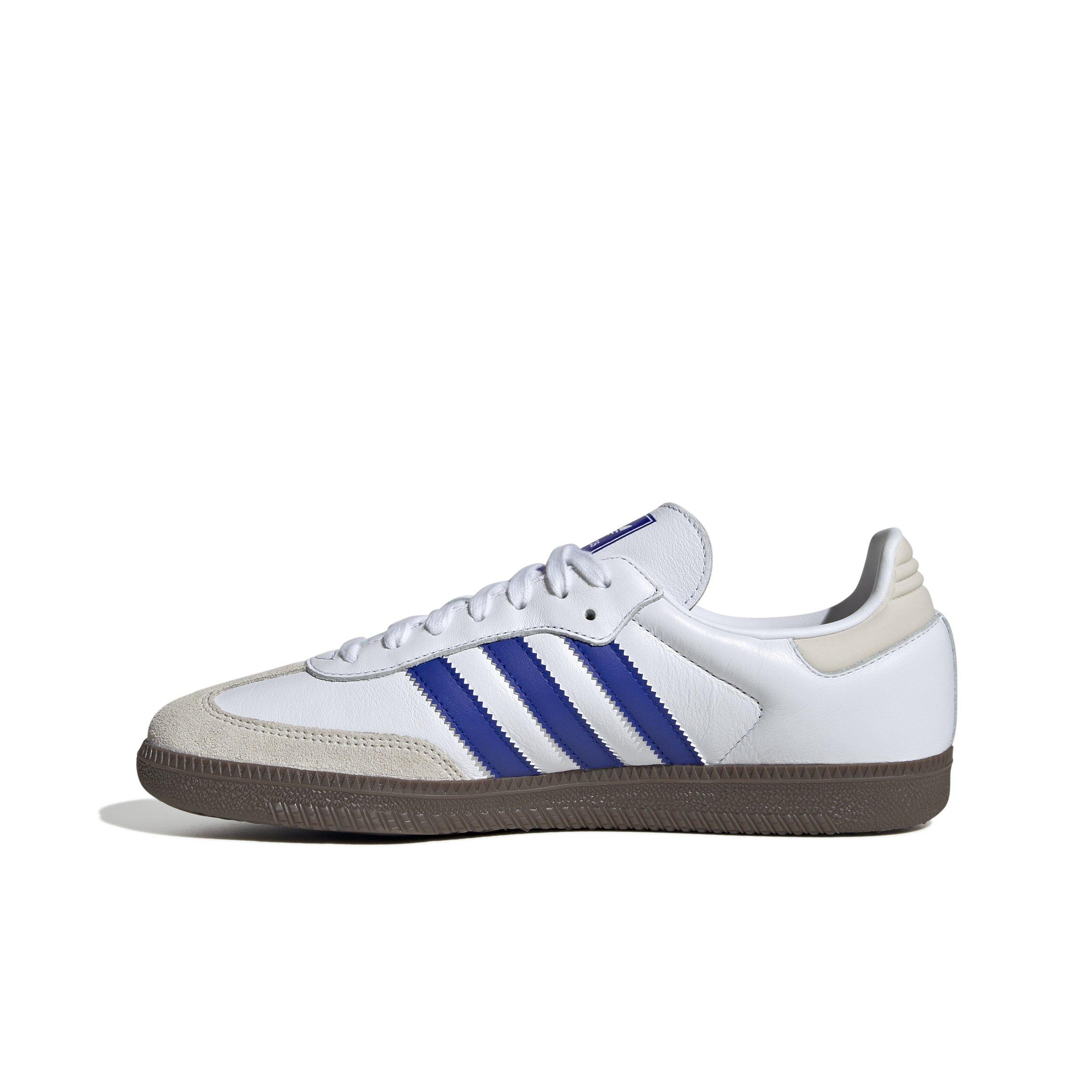 adidas Originals Samba OG "Ftwr White/Lucid Blue/Gum 5 " Men's Shoe - WHITE/BLUE/GUM Thumbnail View 2
