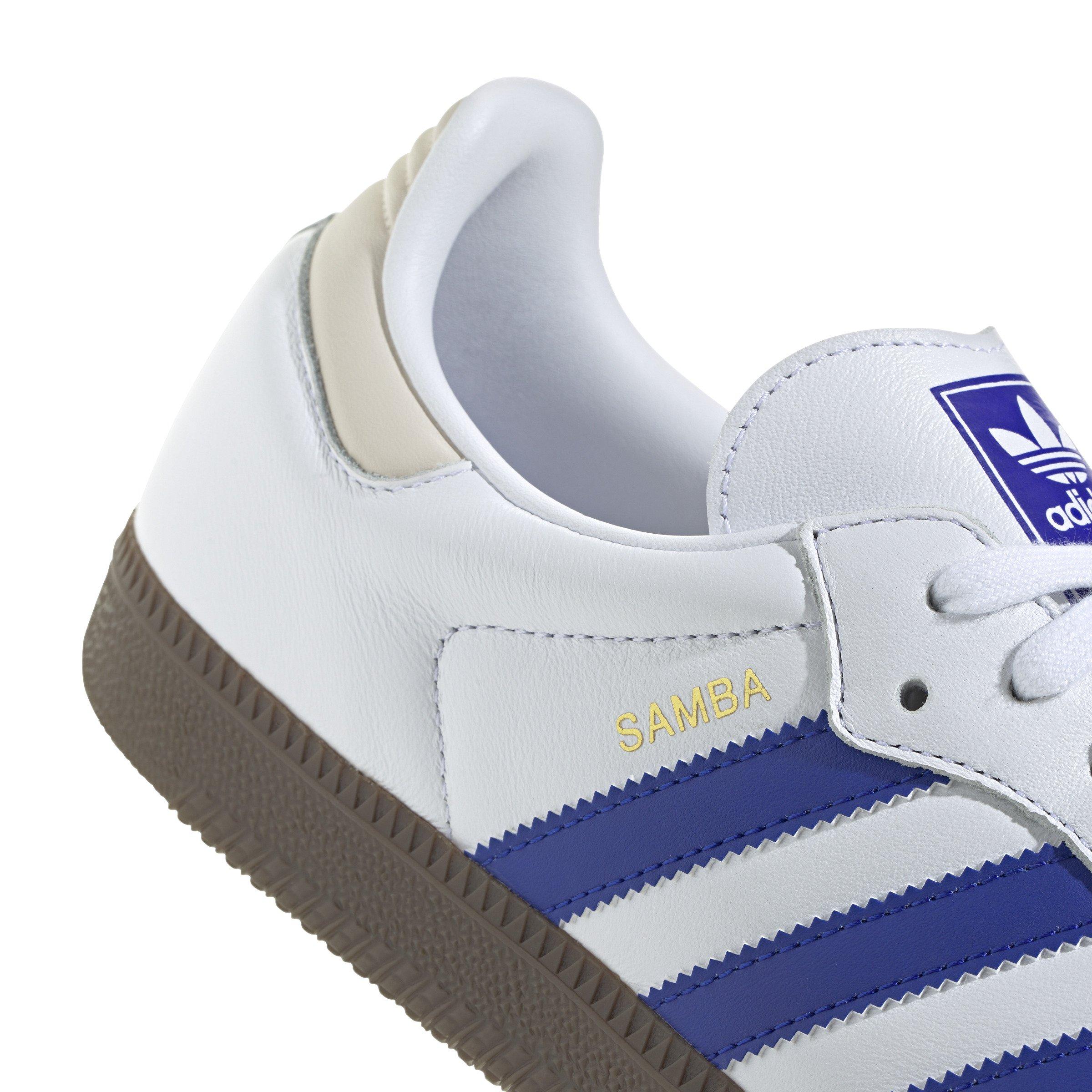 adidas Originals Samba OG "Ftwr White/Lucid Blue/Gum 5 " Men's Shoe - WHITE/BLUE/GUM Thumbnail View 7