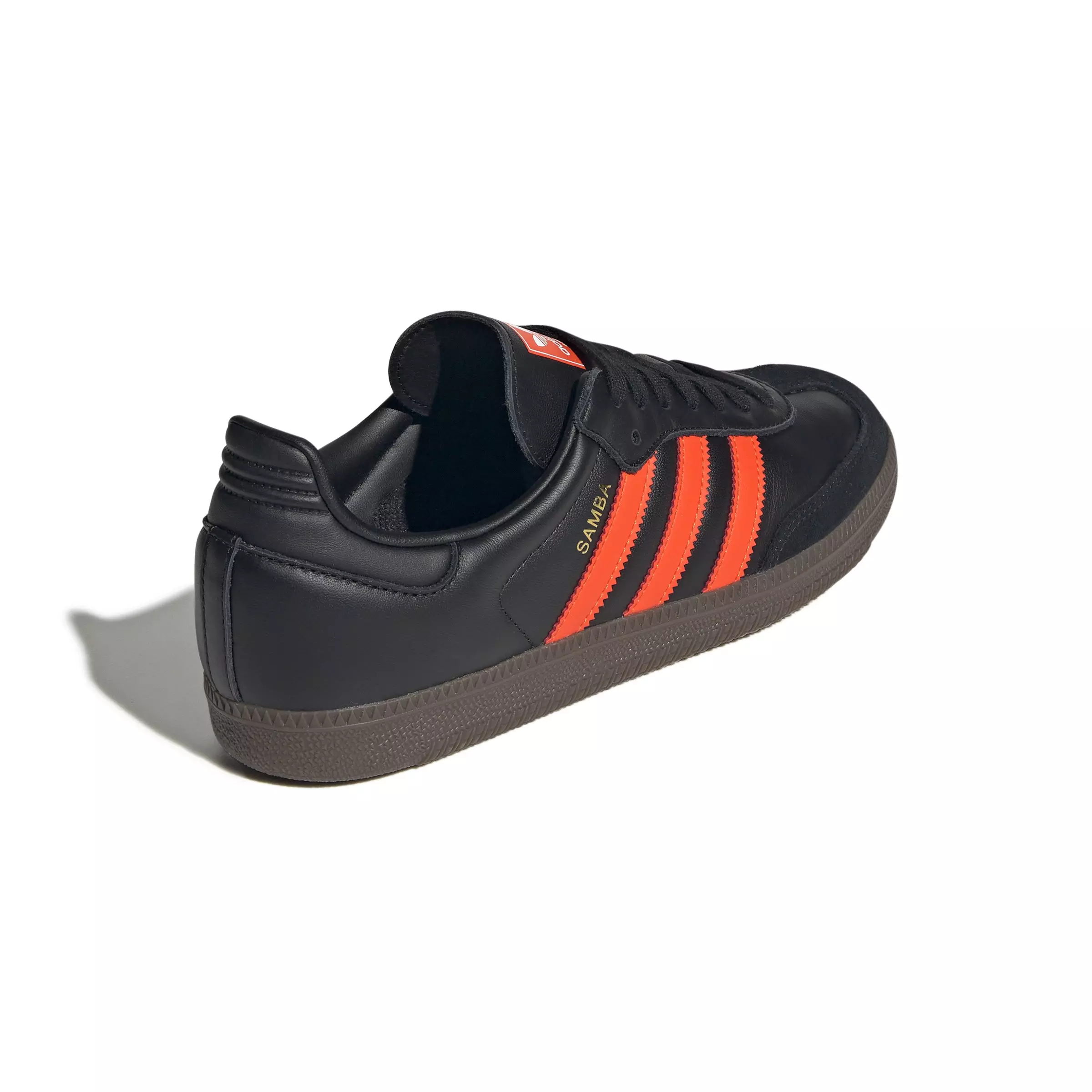 adidas Originals Samba OG "Core Black/Impact Orange/Gum 5" Men's Shoe - BLACK/ORANGE/GUM