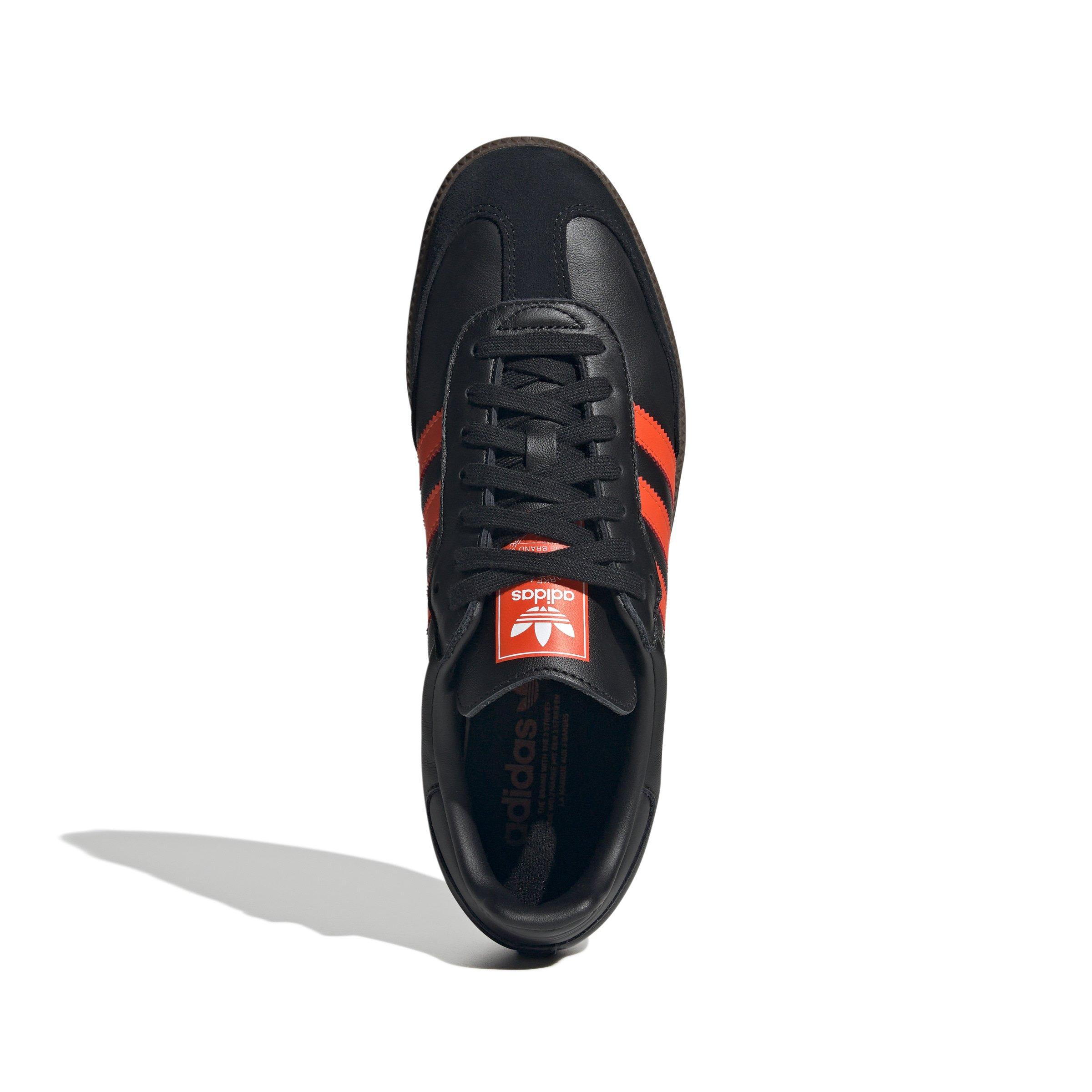 adidas Originals Samba OG "Core Black/Impact Orange/Gum 5" Men's Shoe - BLACK/ORANGE/GUM Thumbnail View 5