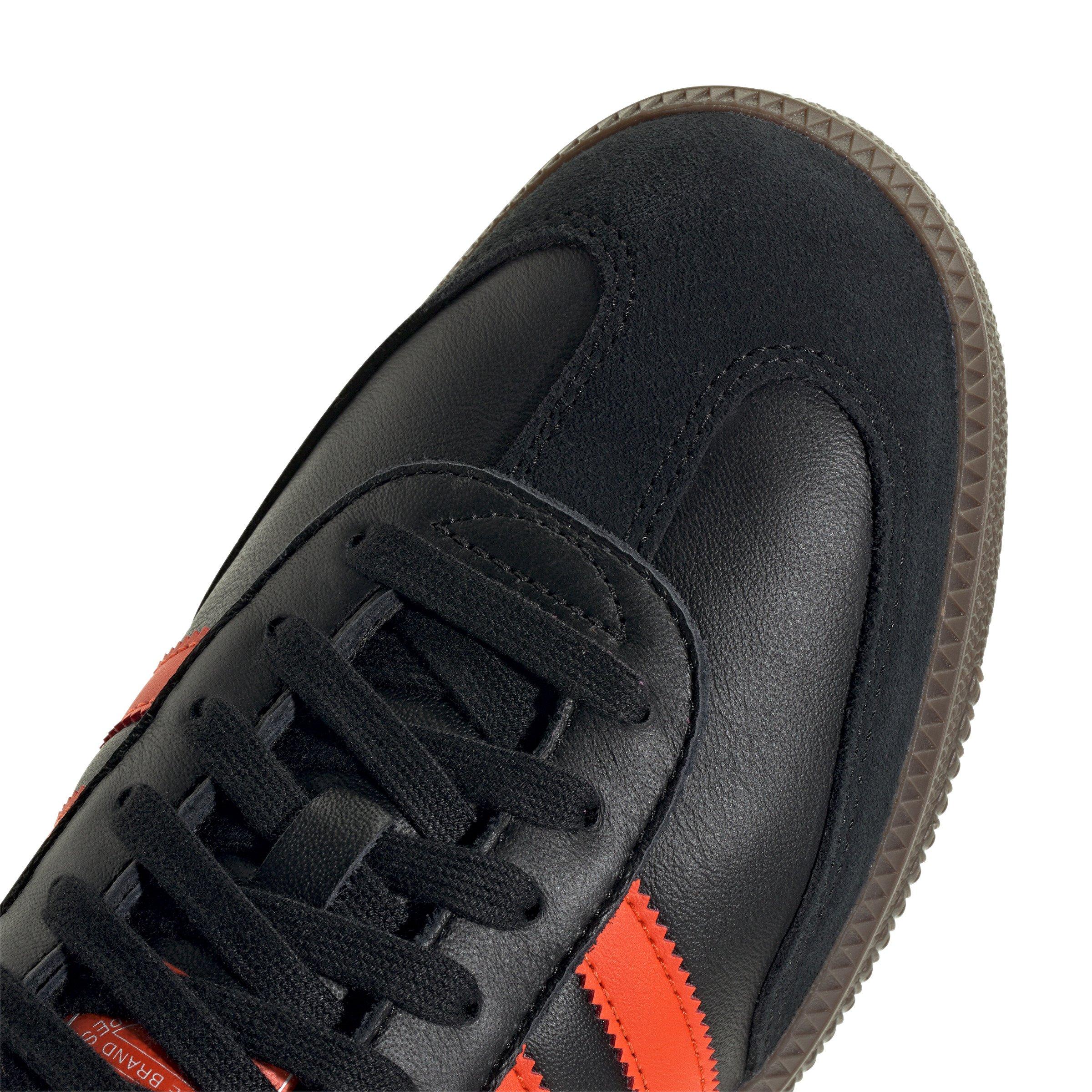 adidas Originals Samba OG "Core Black/Impact Orange/Gum 5" Men's Shoe - BLACK/ORANGE/GUM Thumbnail View 8