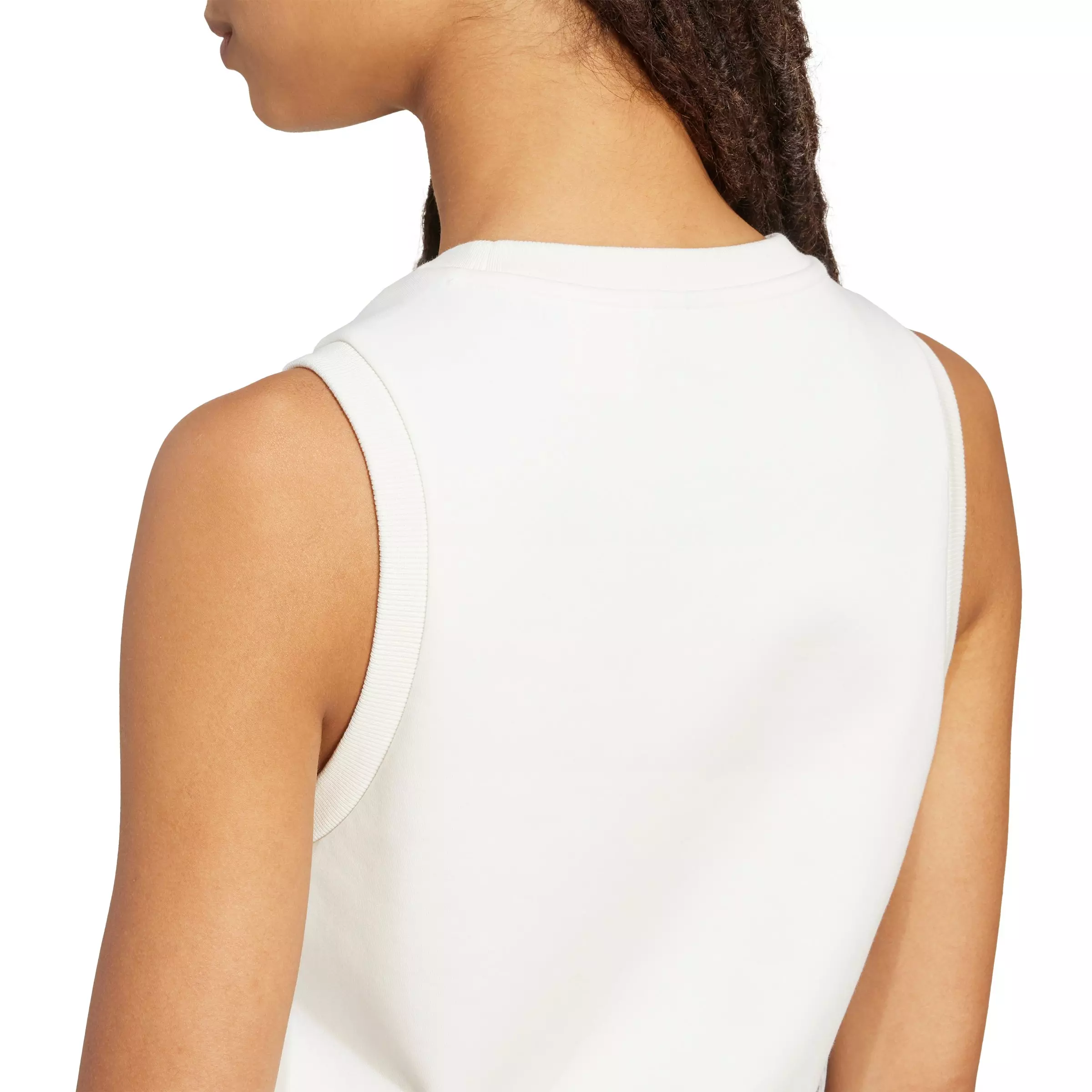 adidas Women's Soft Lux Tank Top - Off-White - OFF-WHITE