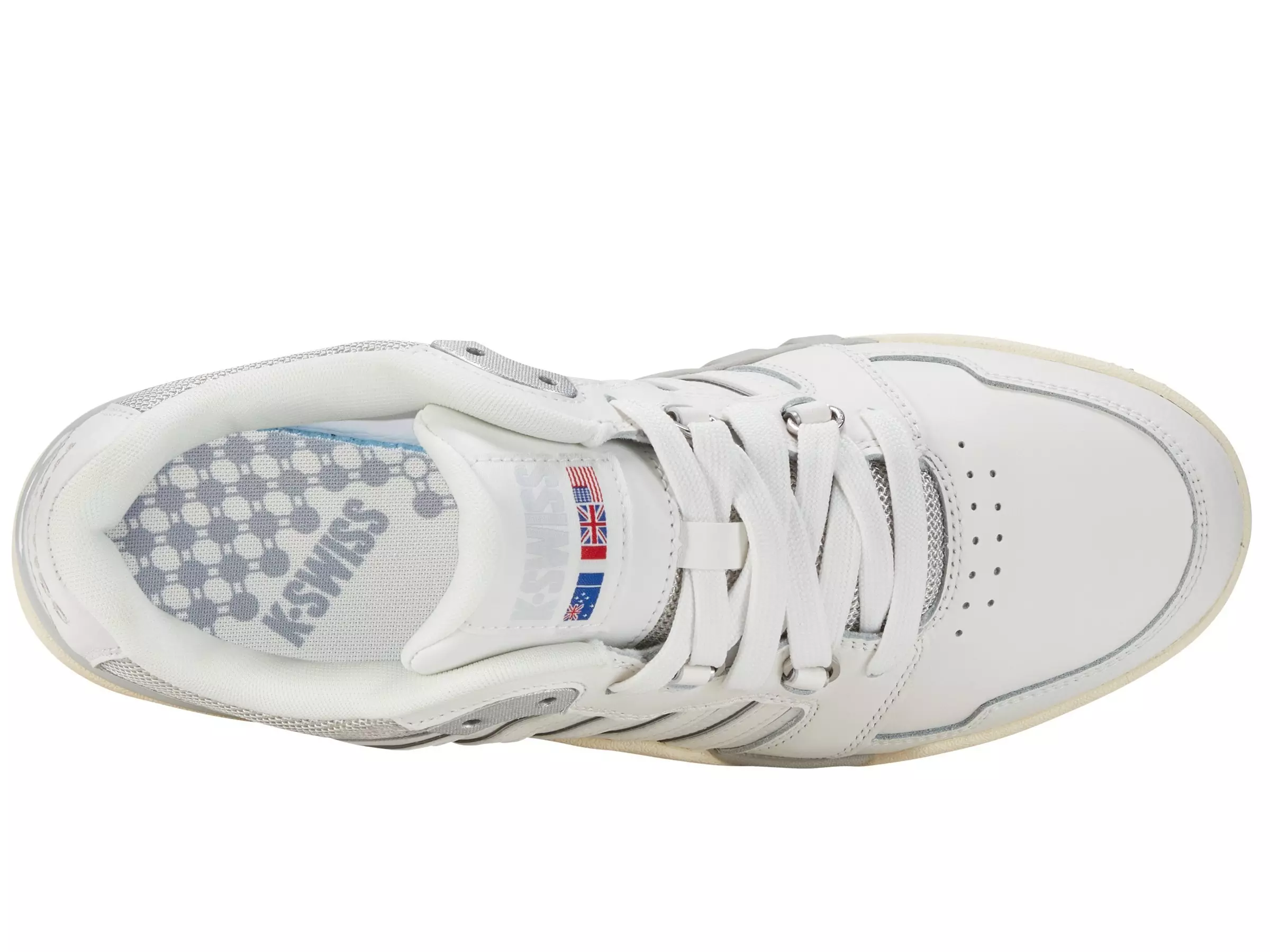 K-Swiss Si-18 Rival "Blanc De Blanc/Grey Violet/Antique White" Men's Shoe - BLANC/GREY/WHITE