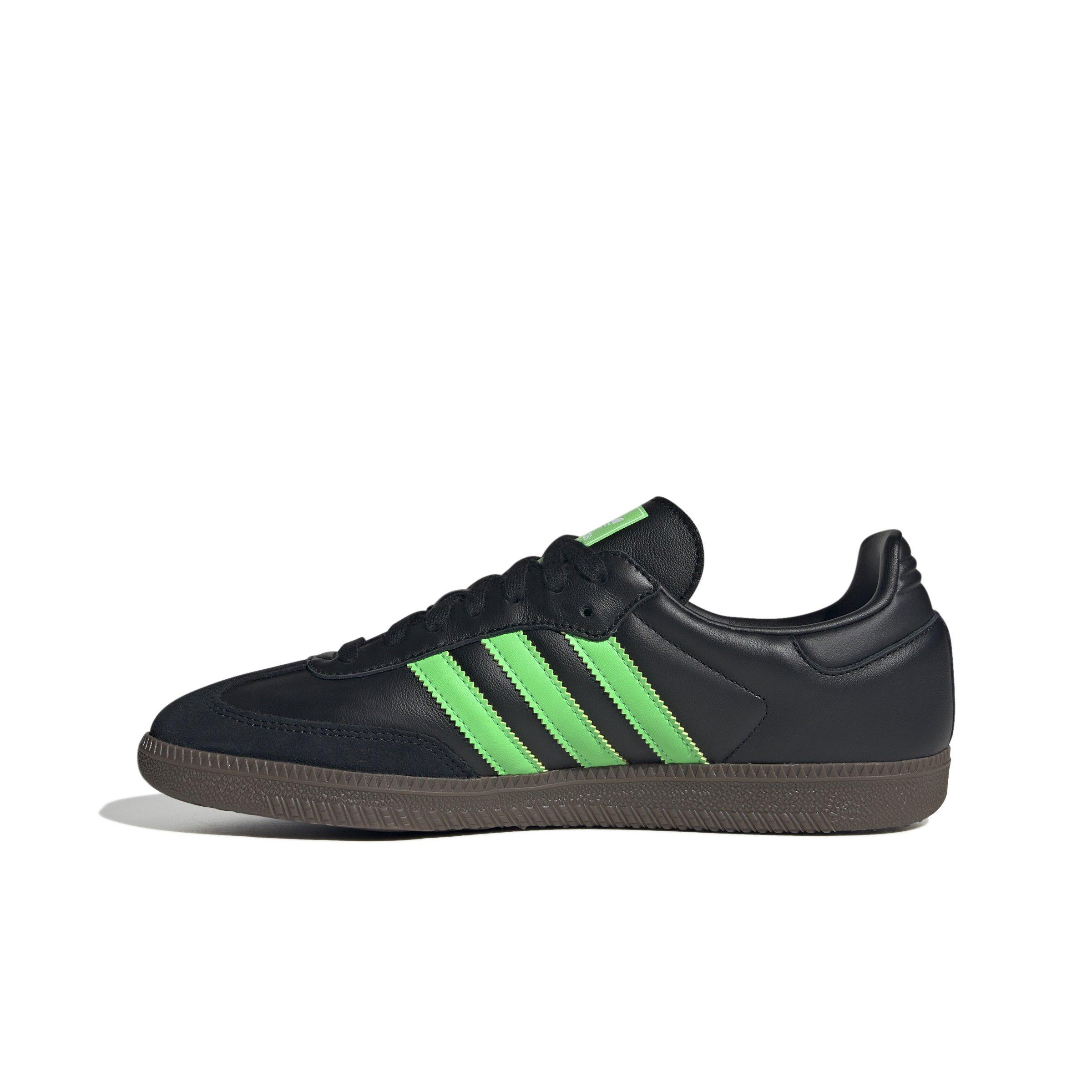 adidas Originals Samba OG "Core Black/Screaming Green/Gum 5" Men's Shoe - BLACK/GREEN/GUM Thumbnail View 2