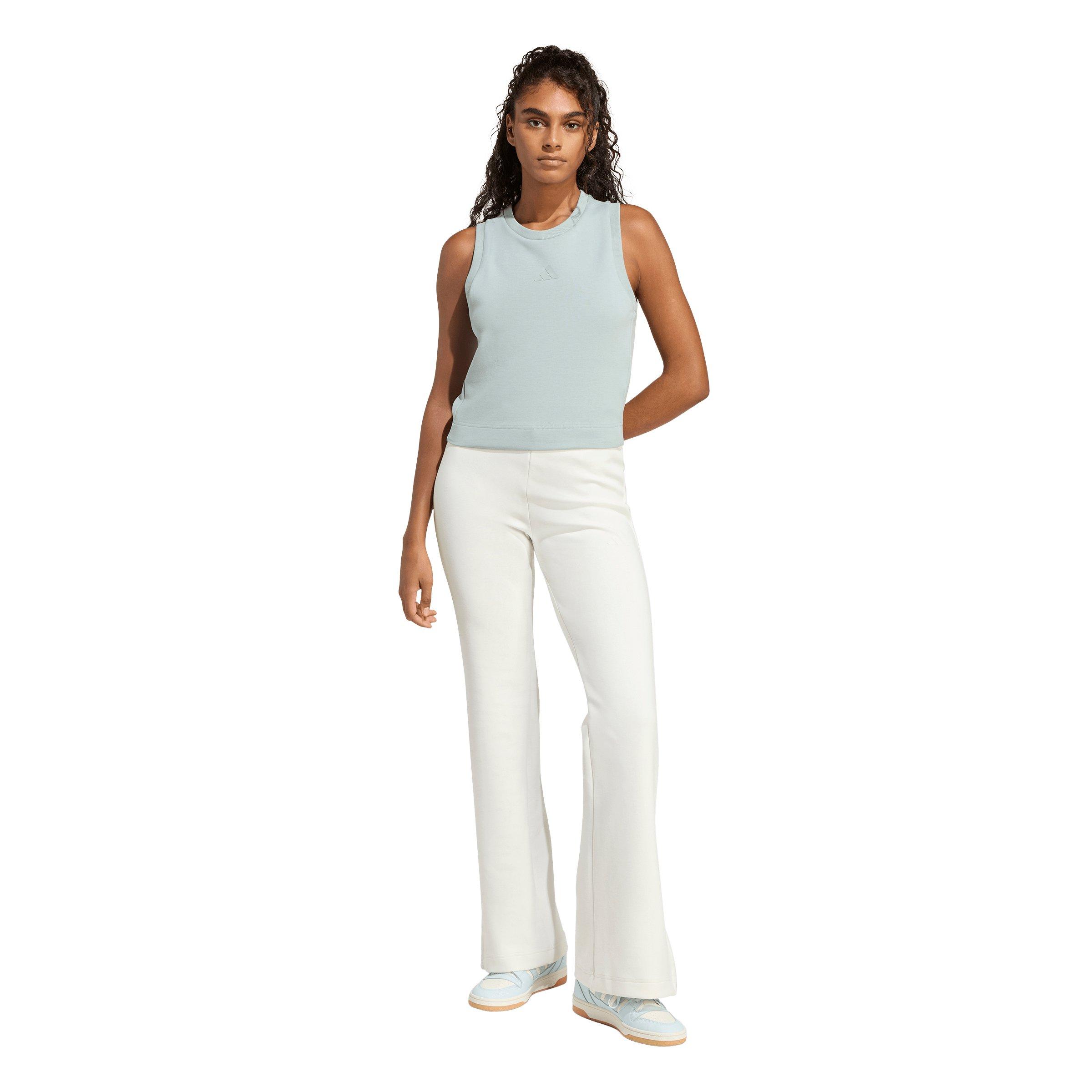 adidas Women's Soft Lux Tank Top - Sage Green - SAGE GREEN Thumbnail View 5