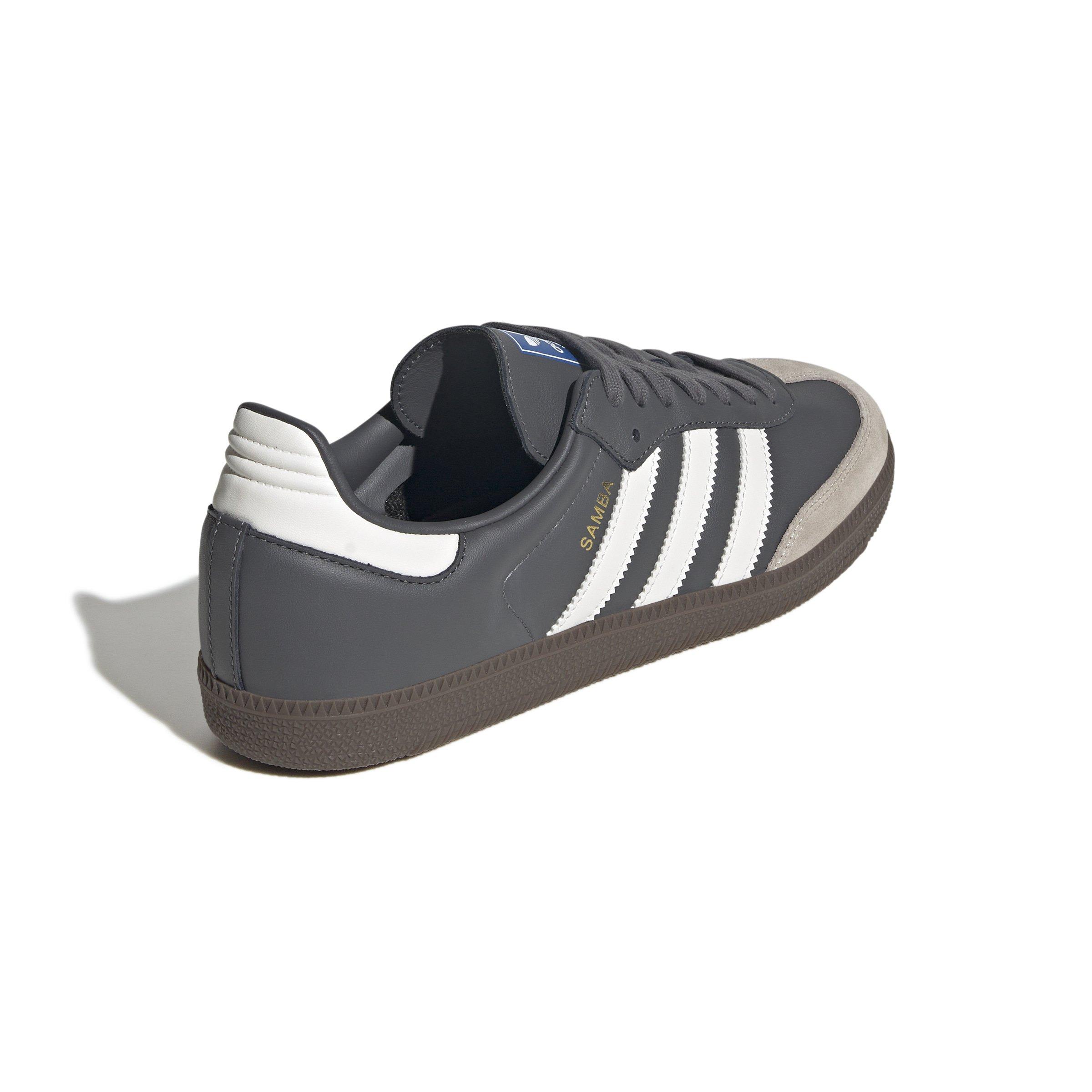 adidas Originals Samba OG "Grey Five/Core White/Gum 5" Men's Shoe - GREY/WHITE/GUM Thumbnail View 4