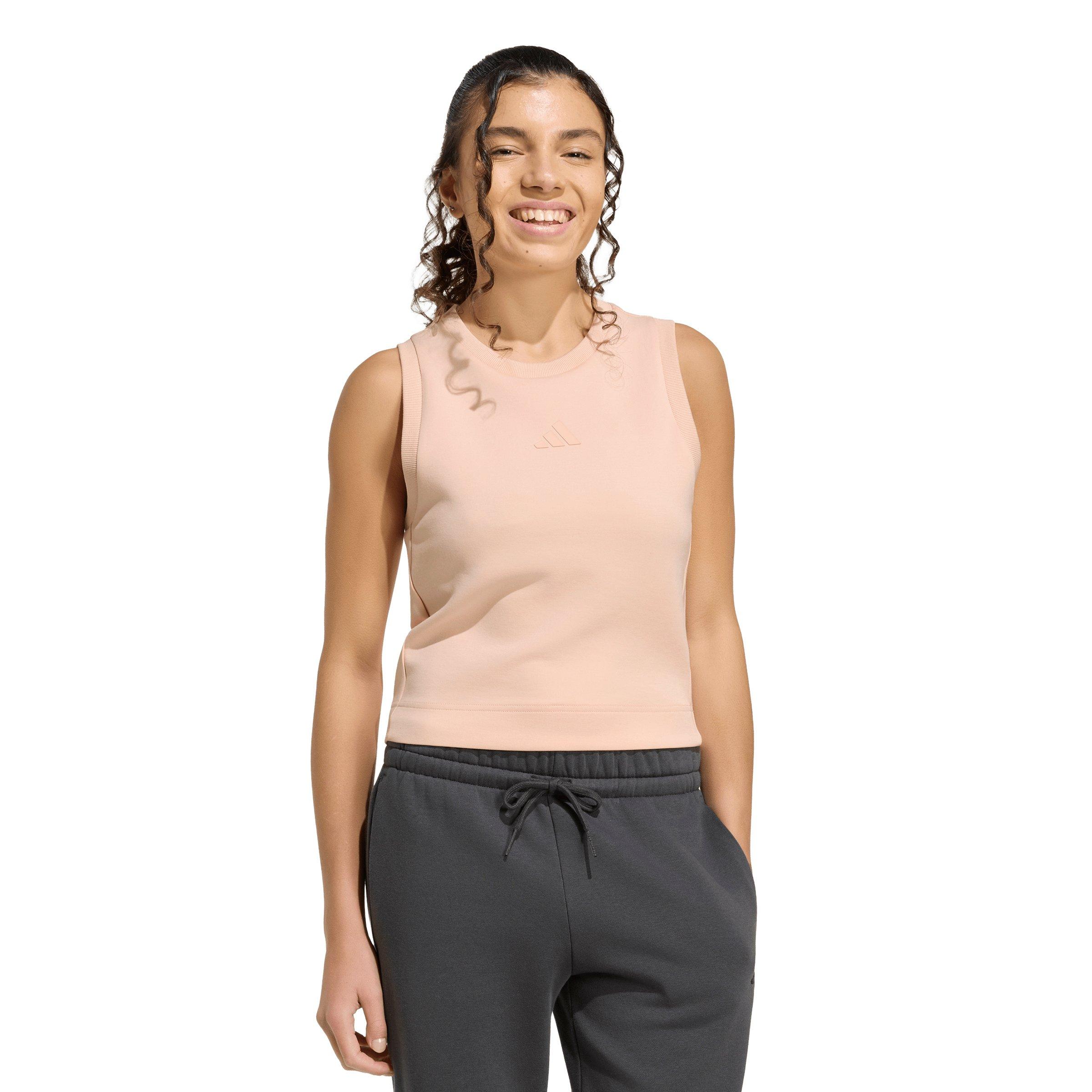 adidas Women's Soft Lux Tank Top - Light Pink - LIGHT PINK Thumbnail View 1