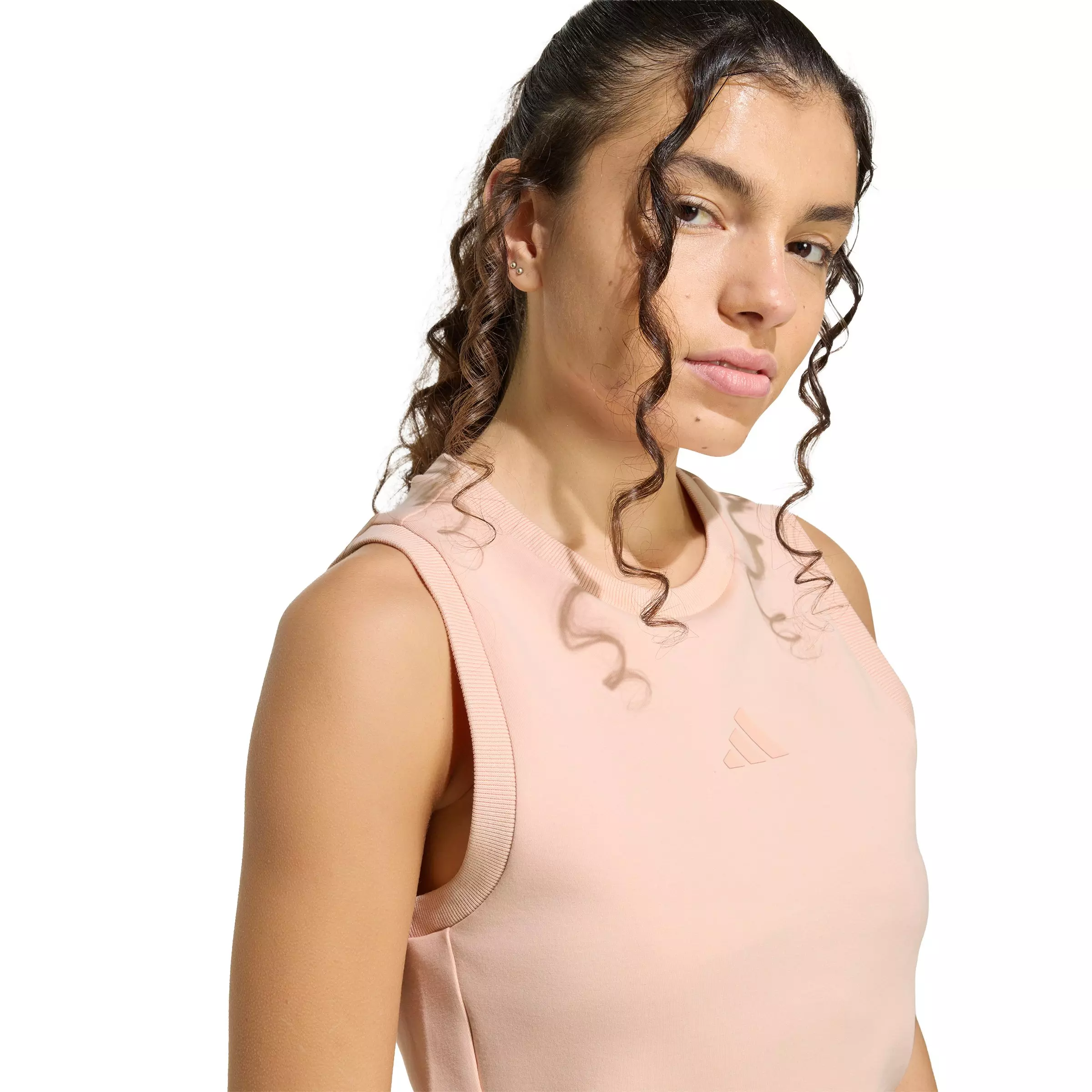 adidas Women's Soft Lux Tank Top - Light Pink - LIGHT PINK