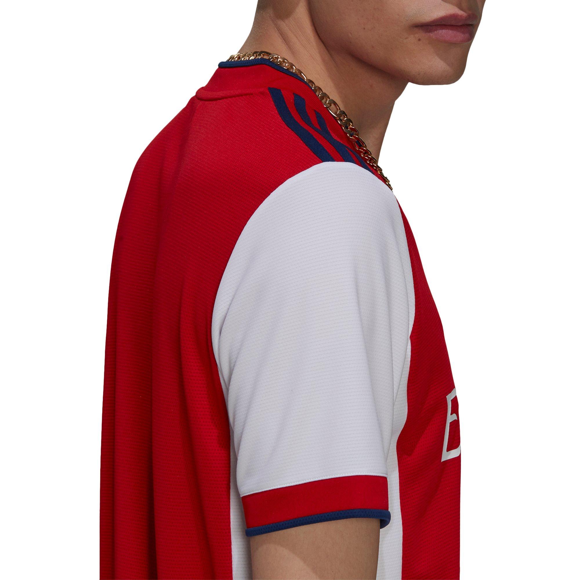 adidas Men's Arsenal 21/22 Home Soccer Jersey - WHITE Thumbnail View 4