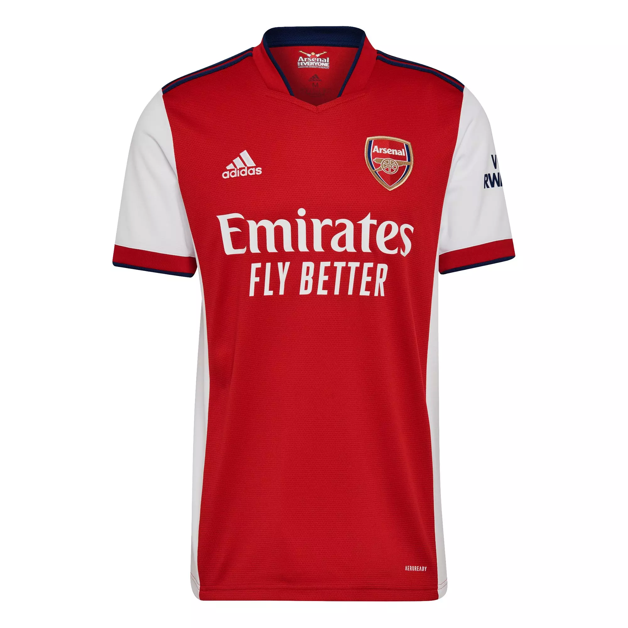 adidas Men's Arsenal 21/22 Home Soccer Jersey - WHITE
