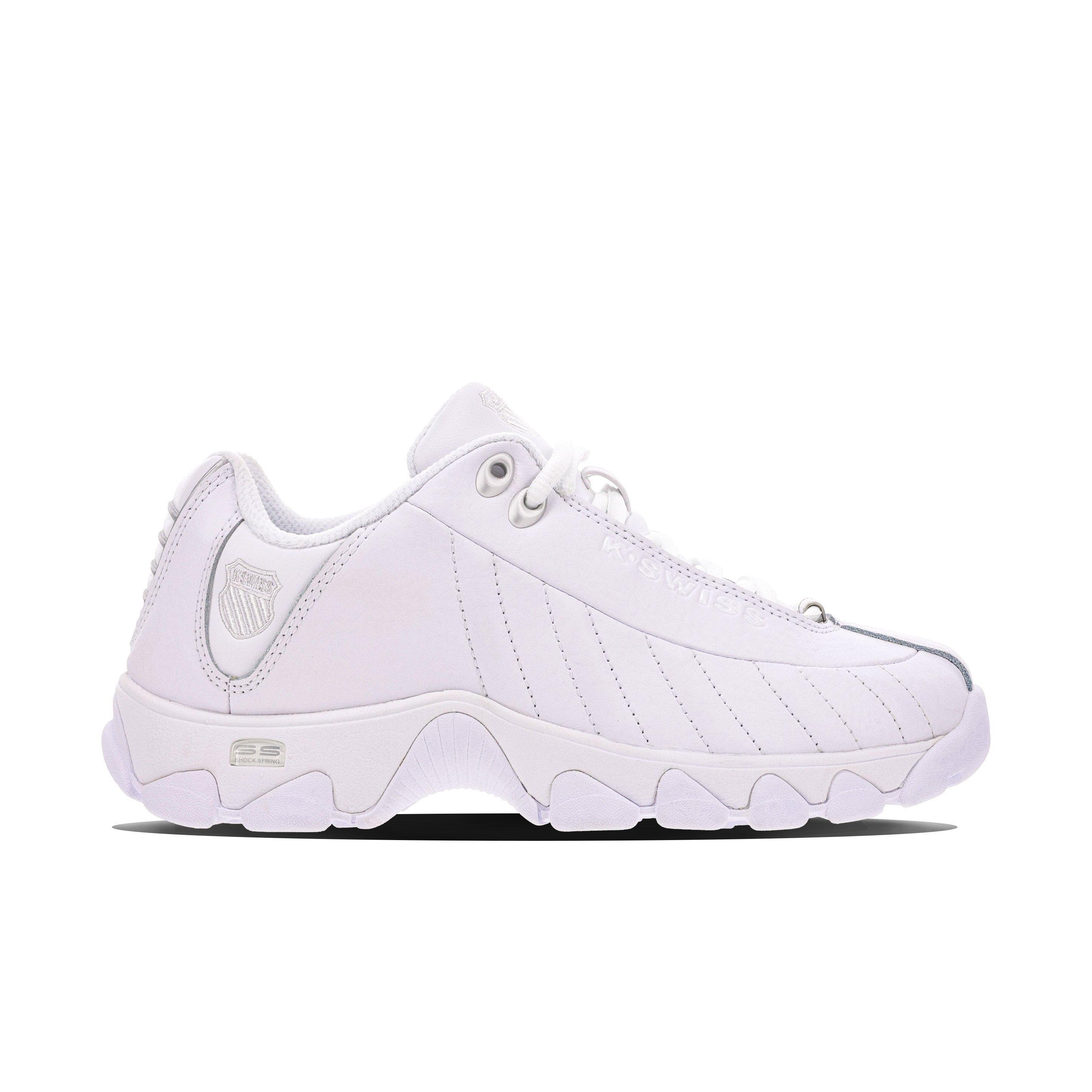 K-Swiss ST329 CMF "White/Silver" Women's Wide Shoe - WHITE/SILVER Thumbnail View 1