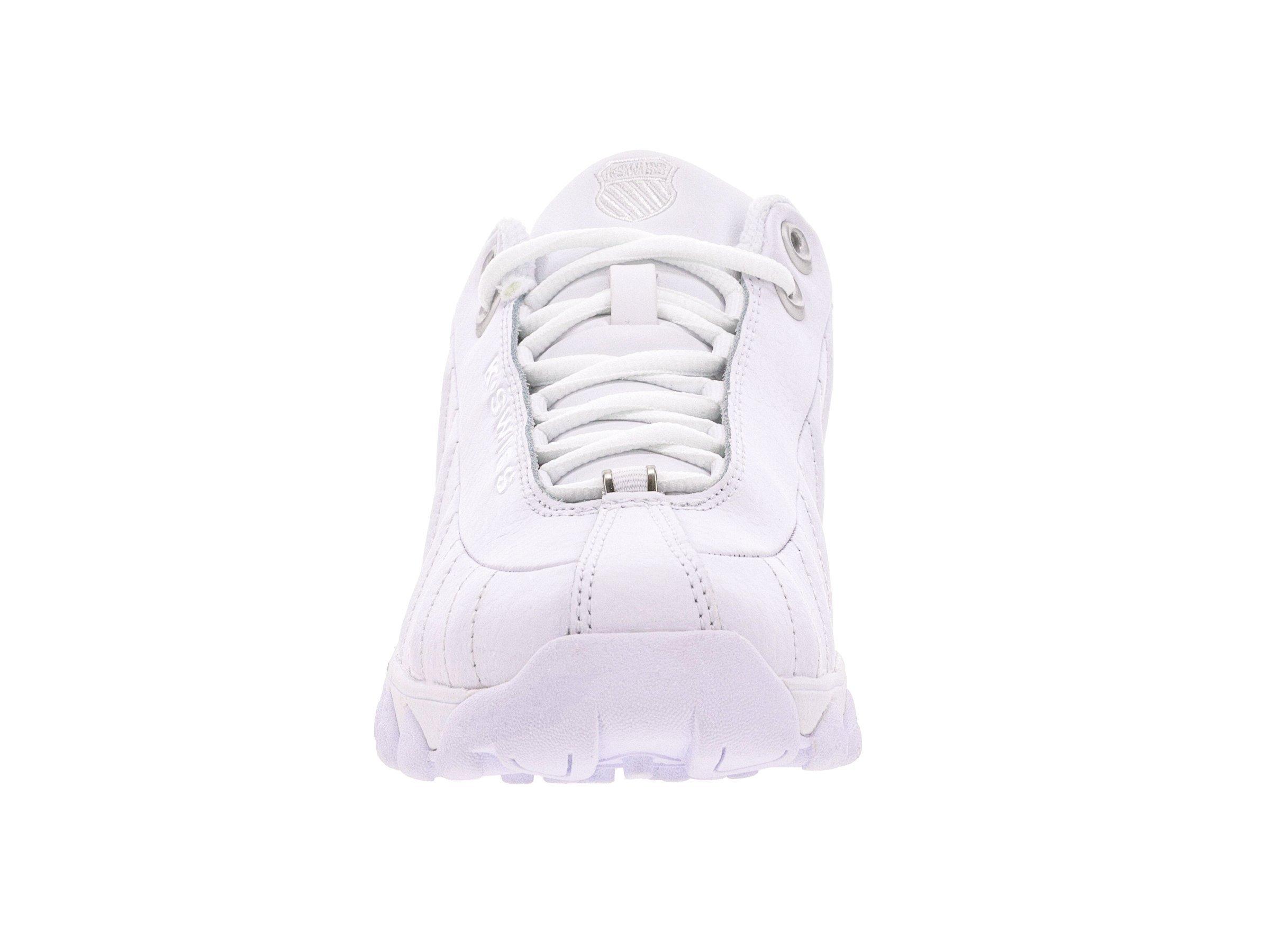 K-Swiss ST329 CMF "White/Silver" Women's Wide Shoe - WHITE/SILVER Thumbnail View 4