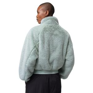 Jordan Women's Flight Faux Fur Jacket - Light Green - LIGHT GREEN