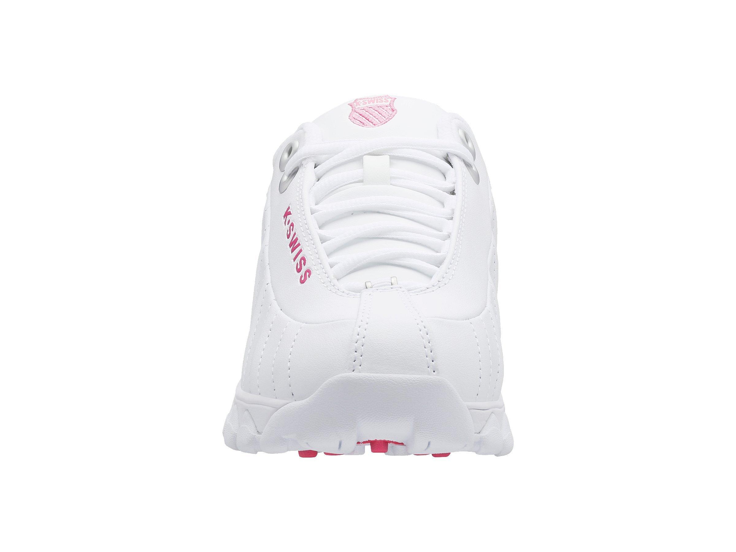 K-Swiss ST329 CMF "White/Shocking Pink" Women's Shoe - WHITE/PINK Thumbnail View 4