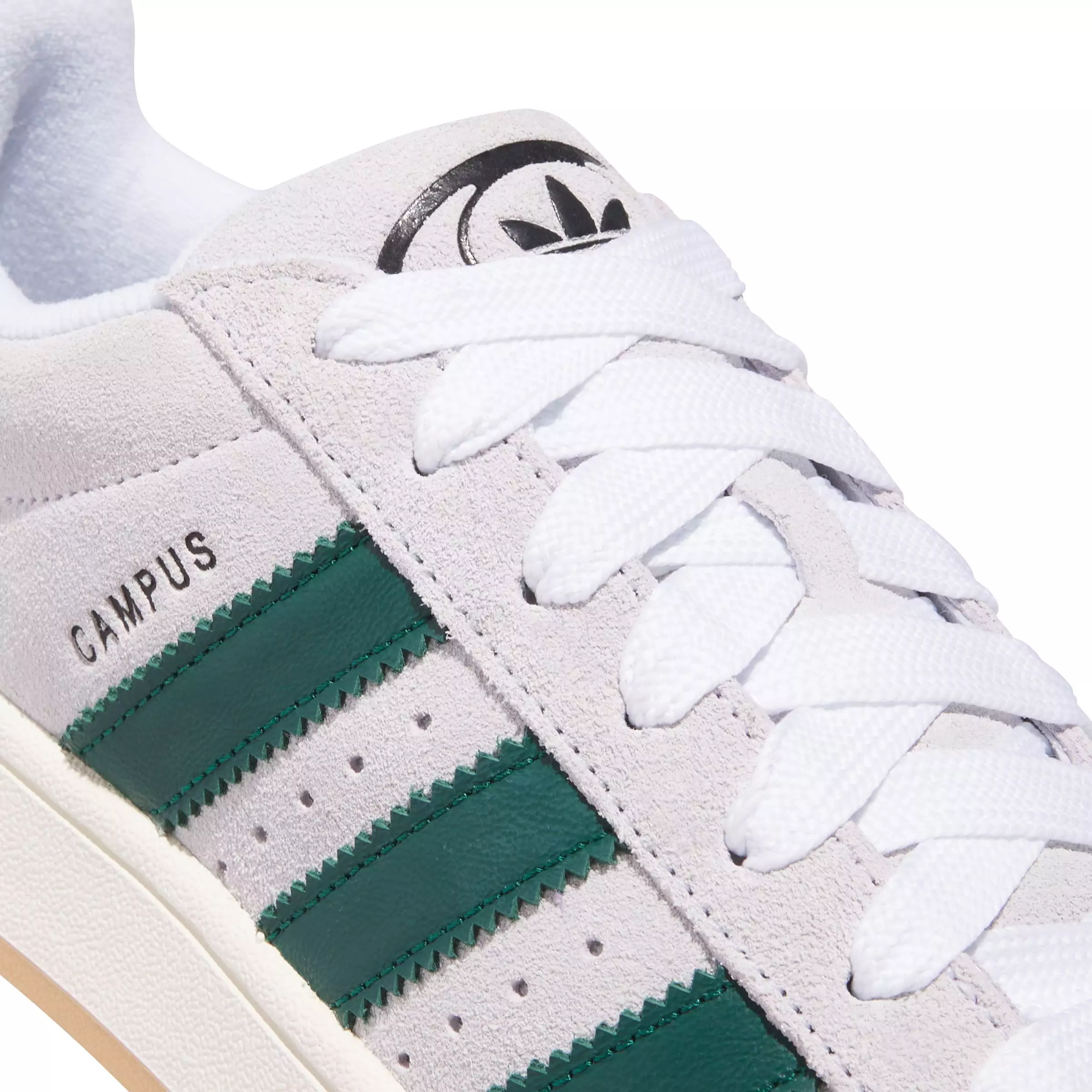 adidas Originals Campus 00s "Crystal White/Collegiate Green/Off White" Men's Shoe - WHITE/GREEN/OFF WHITE