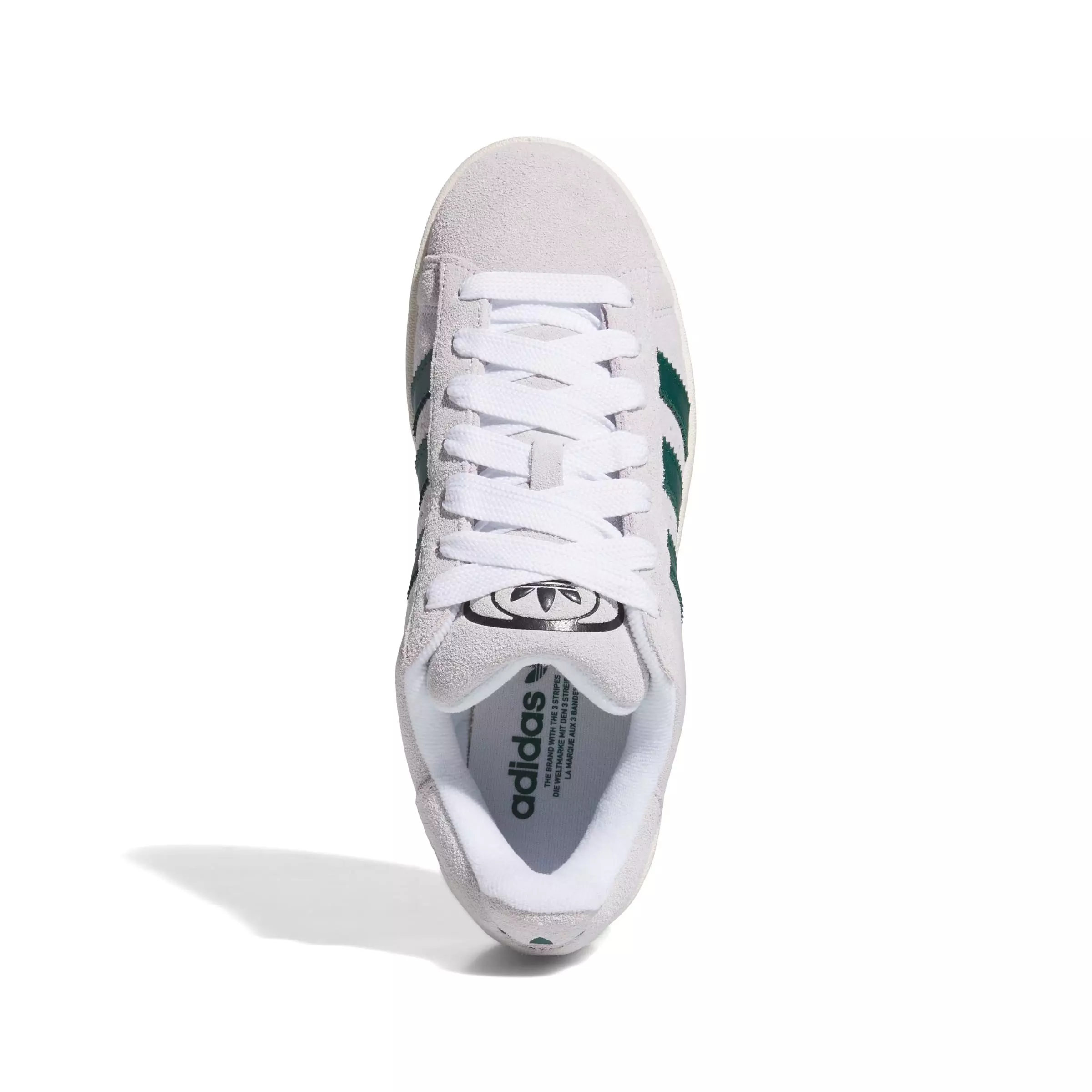 adidas Originals Campus 00s "Crystal White/Collegiate Green/Off White" Men's Shoe - WHITE/GREEN/OFF WHITE