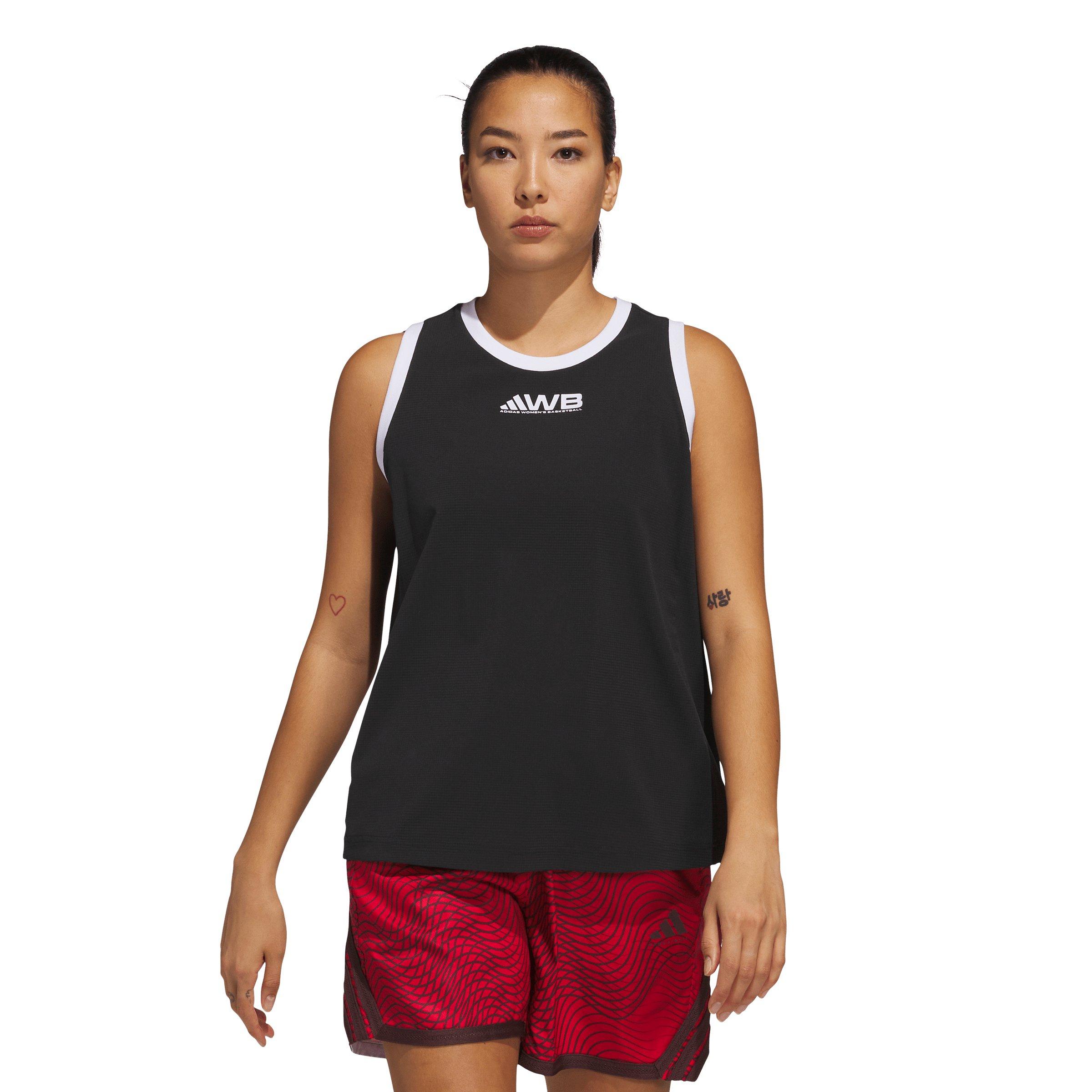 adidas Women's Select Woven Tank Top - Black - BLACK Thumbnail View 1