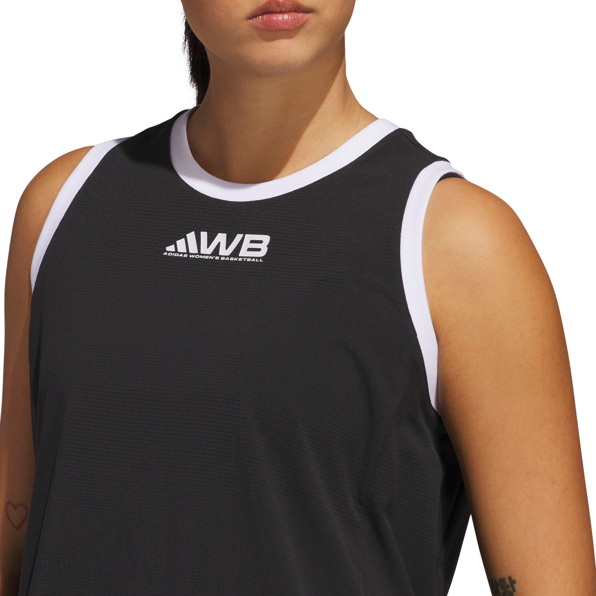 adidas Women's Select Woven Tank Top - Black - BLACK Thumbnail View 3