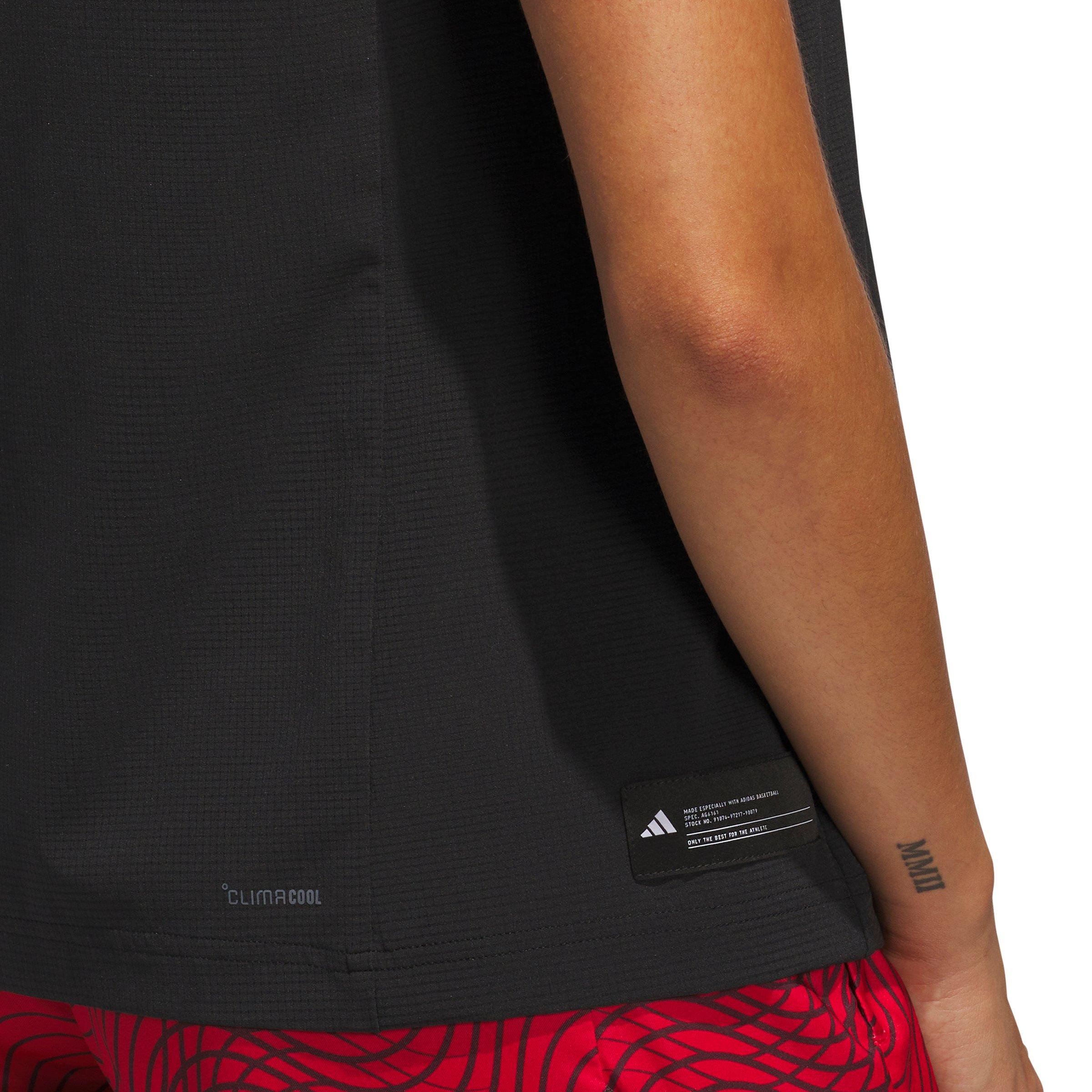 adidas Women's Select Woven Tank Top - Black - BLACK Thumbnail View 4