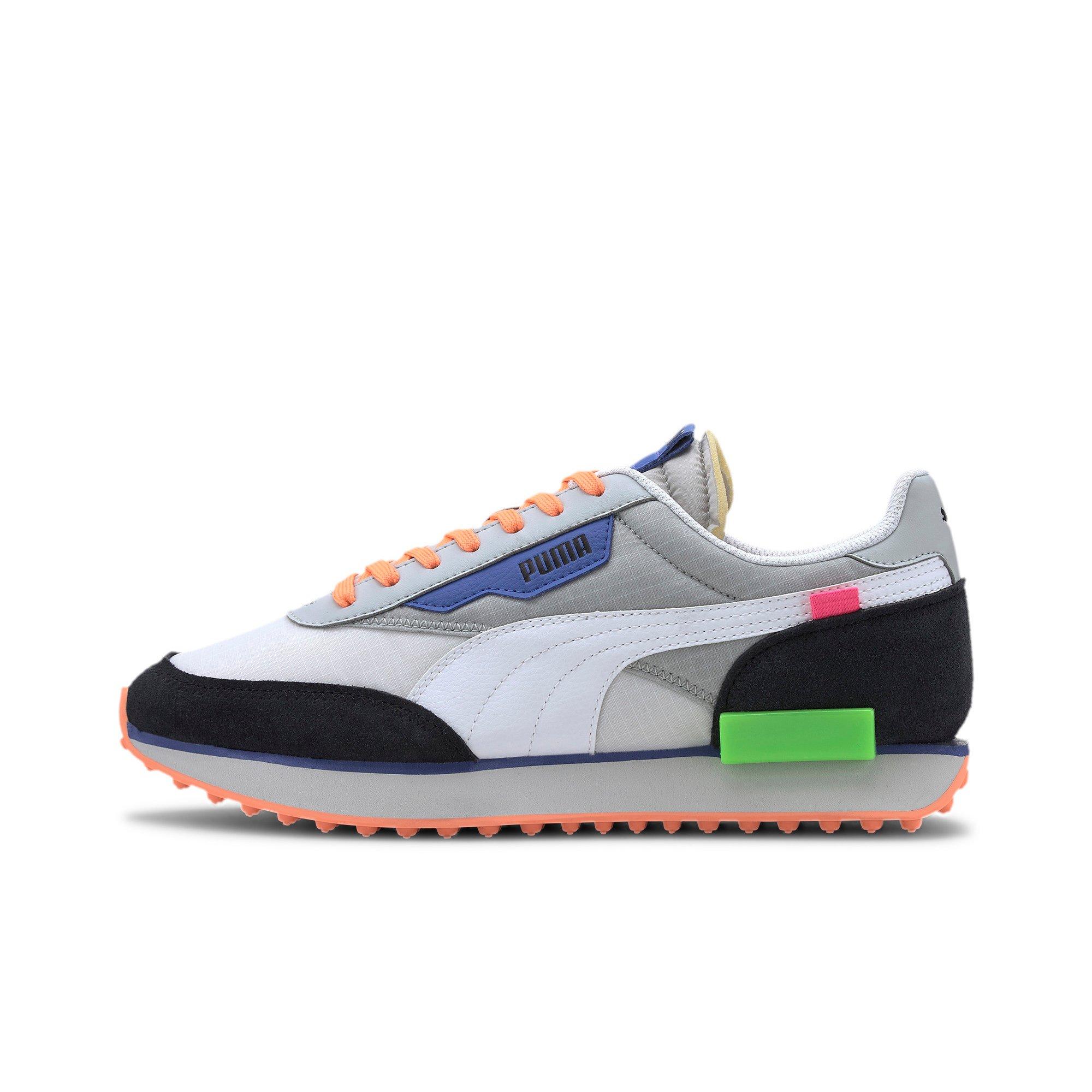 PUMA Future Rider Play On "White/Grey" Men's Shoe - WHITE/BLACK Thumbnail View 5