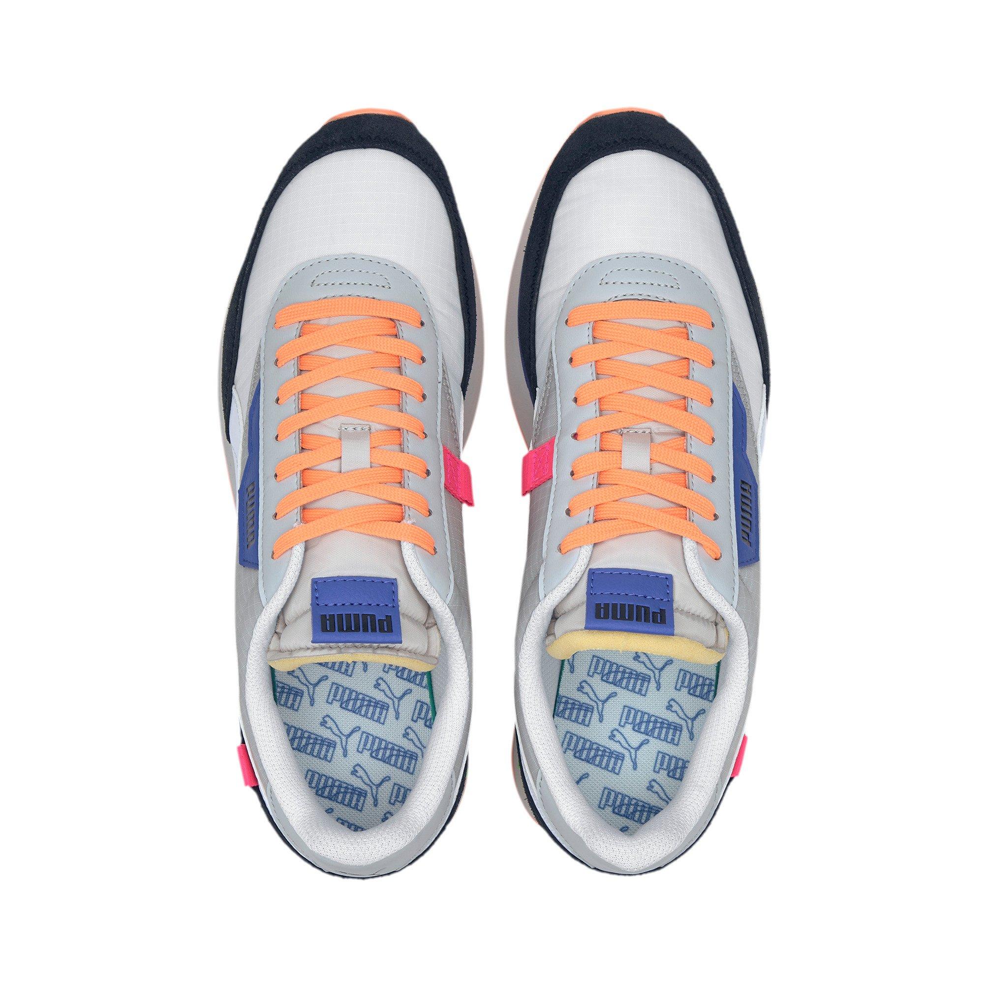 PUMA Future Rider Play On "White/Grey" Men's Shoe - WHITE/BLACK Thumbnail View 3