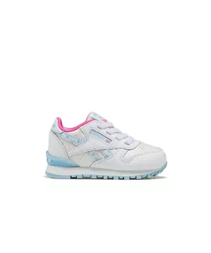 articulo Predicar Anciano Reebok Classic Leather Step 'n' Flash "White/Pink/Butterfly Blue" Toddler  Girls' Shoe