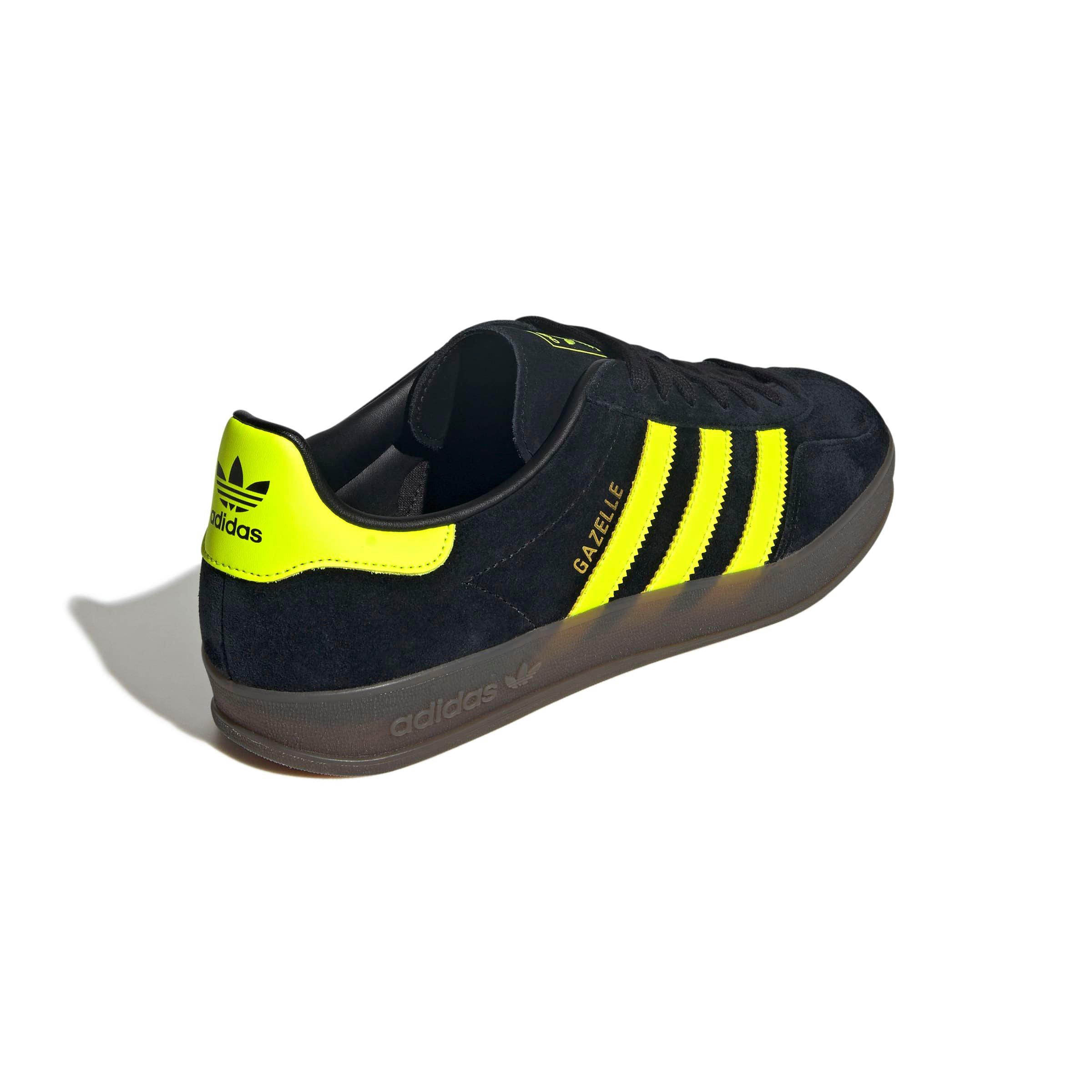 adidas Originals Gazelle "Core Black/Solar Yellow/Ftwr White" Men's Shoe - BLACK/YELLOW/WHITE Thumbnail View 4