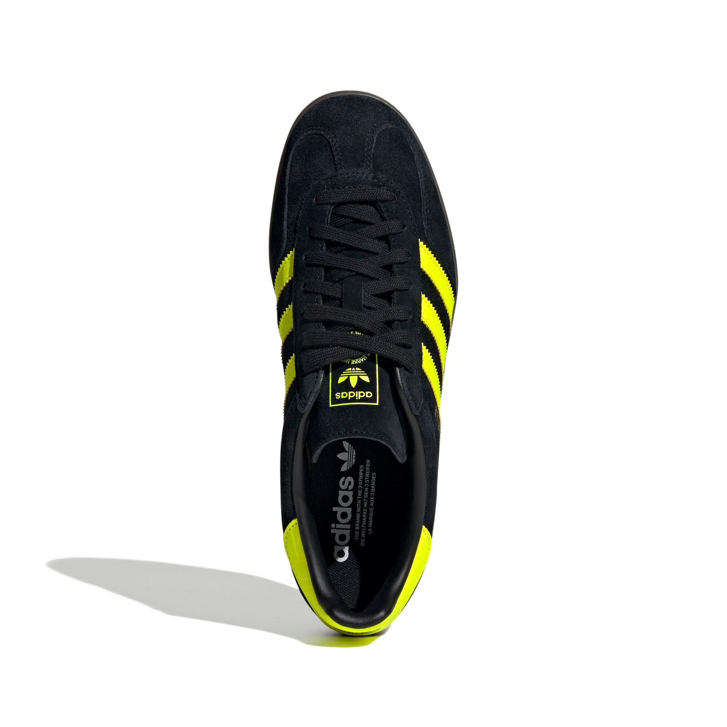 adidas Originals Gazelle "Core Black/Solar Yellow/Ftwr White" Men's Shoe - BLACK/YELLOW/WHITE Thumbnail View 5