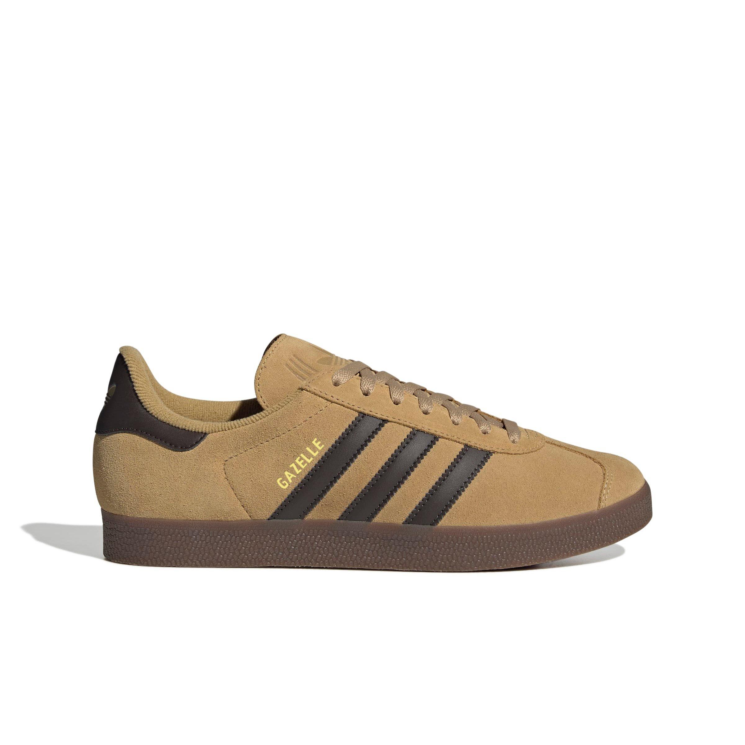 adidas Originals Gazelle "Golden Beige/Dark Brown/Gold Metallic" Men's Shoe - BEIGE/DK BROWN/GOLD Thumbnail View 1