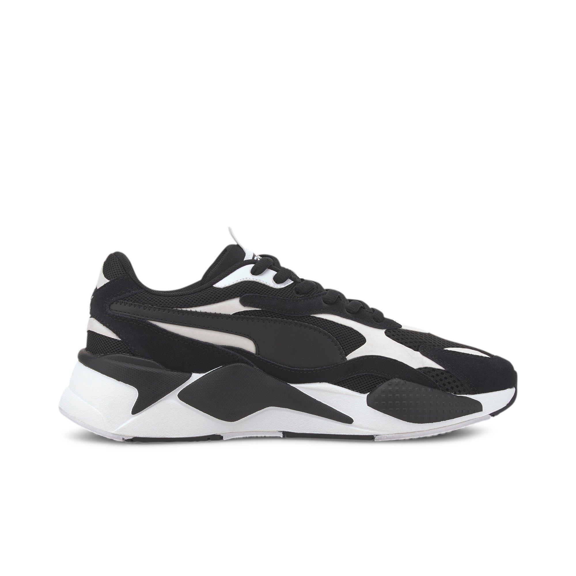 puma rsx black and white mens