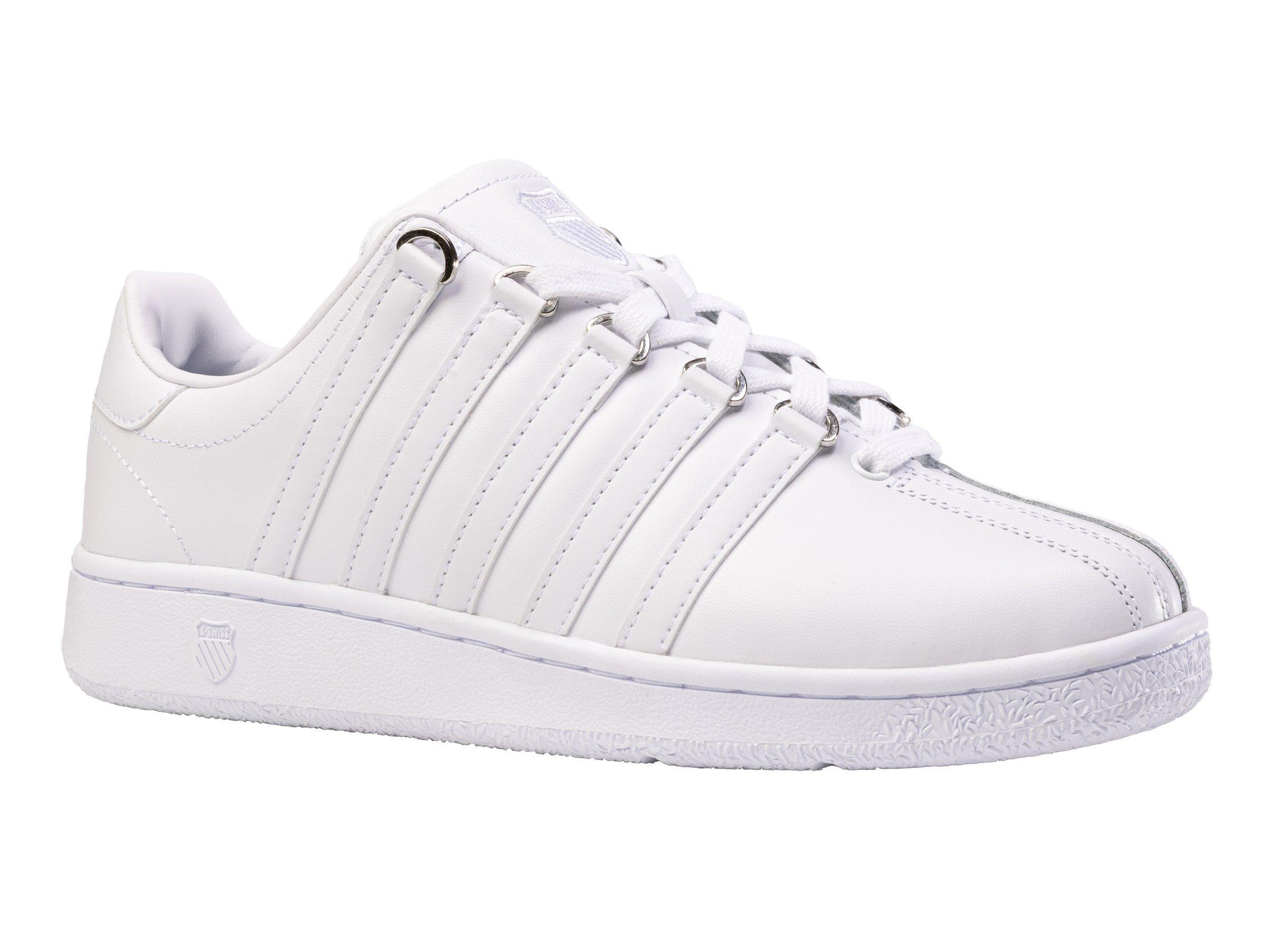 K-Swiss Classic VN "White/White" Women's Shoe - WHITE/WHITE Thumbnail View 3