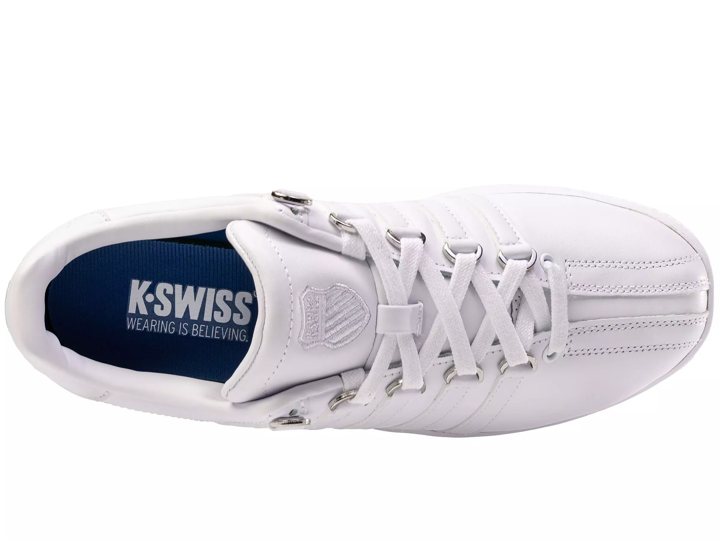 K-Swiss Classic VN "White/White" Women's Shoe - WHITE/WHITE