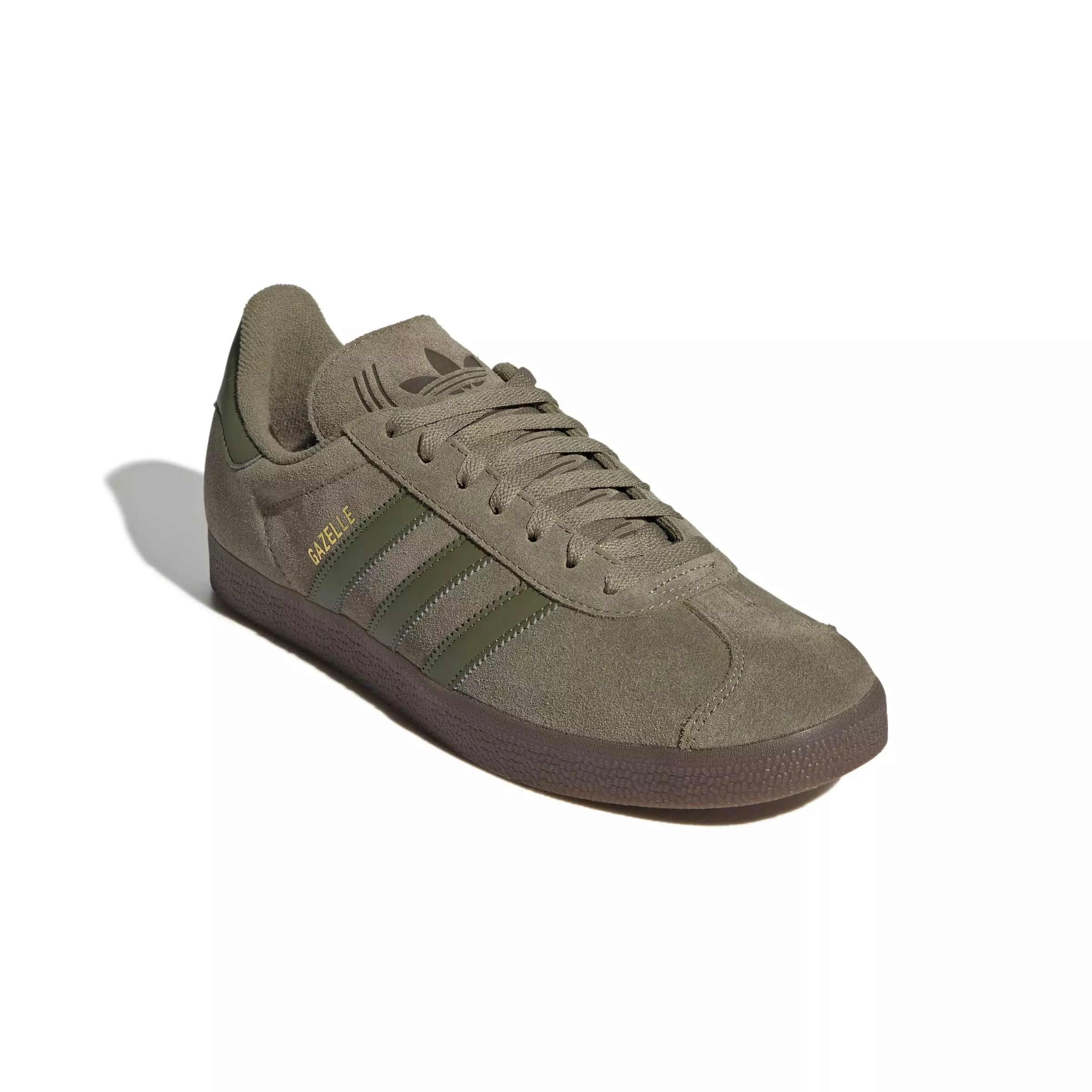 adidas Originals Gazelle "Orbit Green/Focus Olive/Gold Metallic" Men's Shoe - GREEN/OLIVE/GOLD