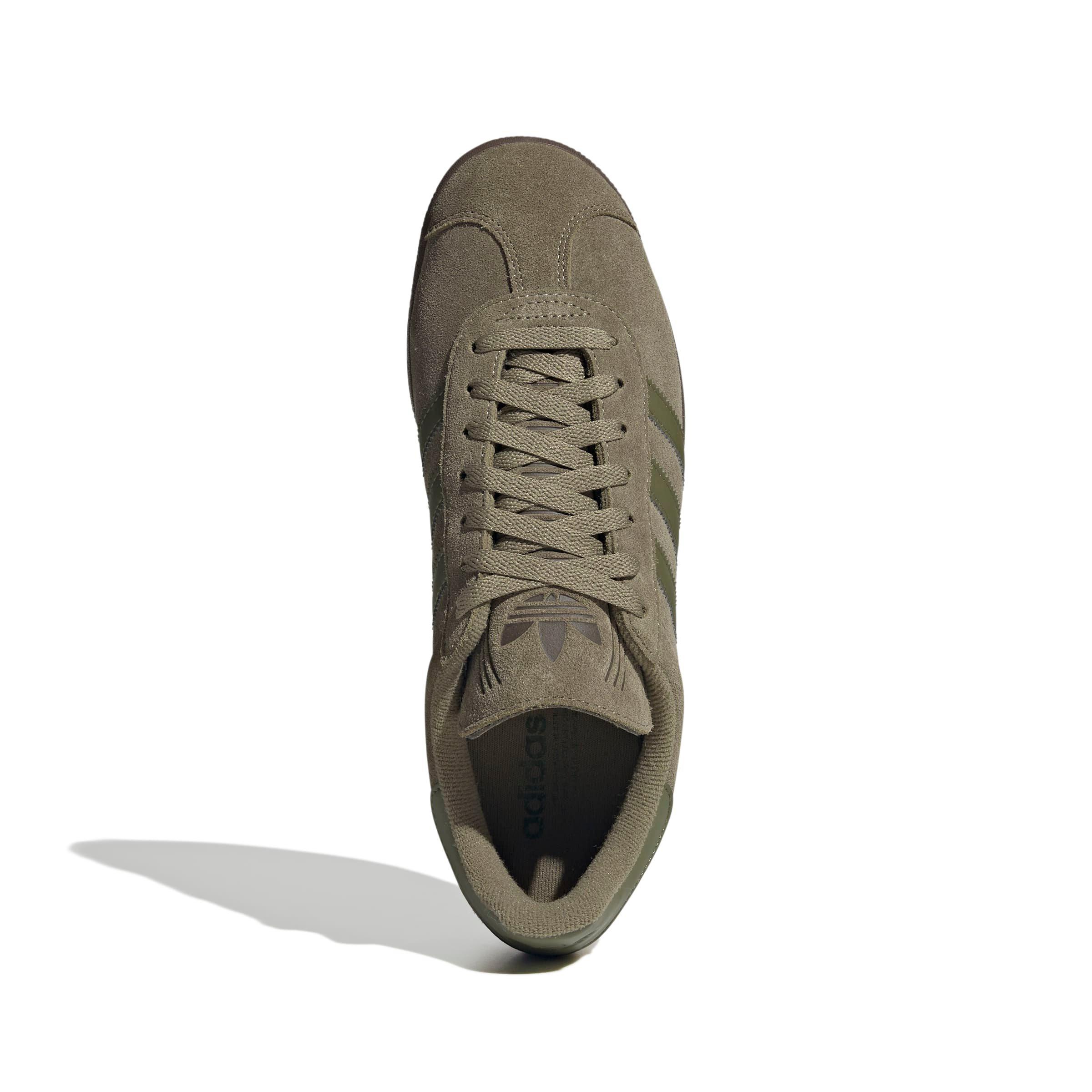 adidas Originals Gazelle "Orbit Green/Focus Olive/Gold Metallic" Men's Shoe - GREEN/OLIVE/GOLD Thumbnail View 5