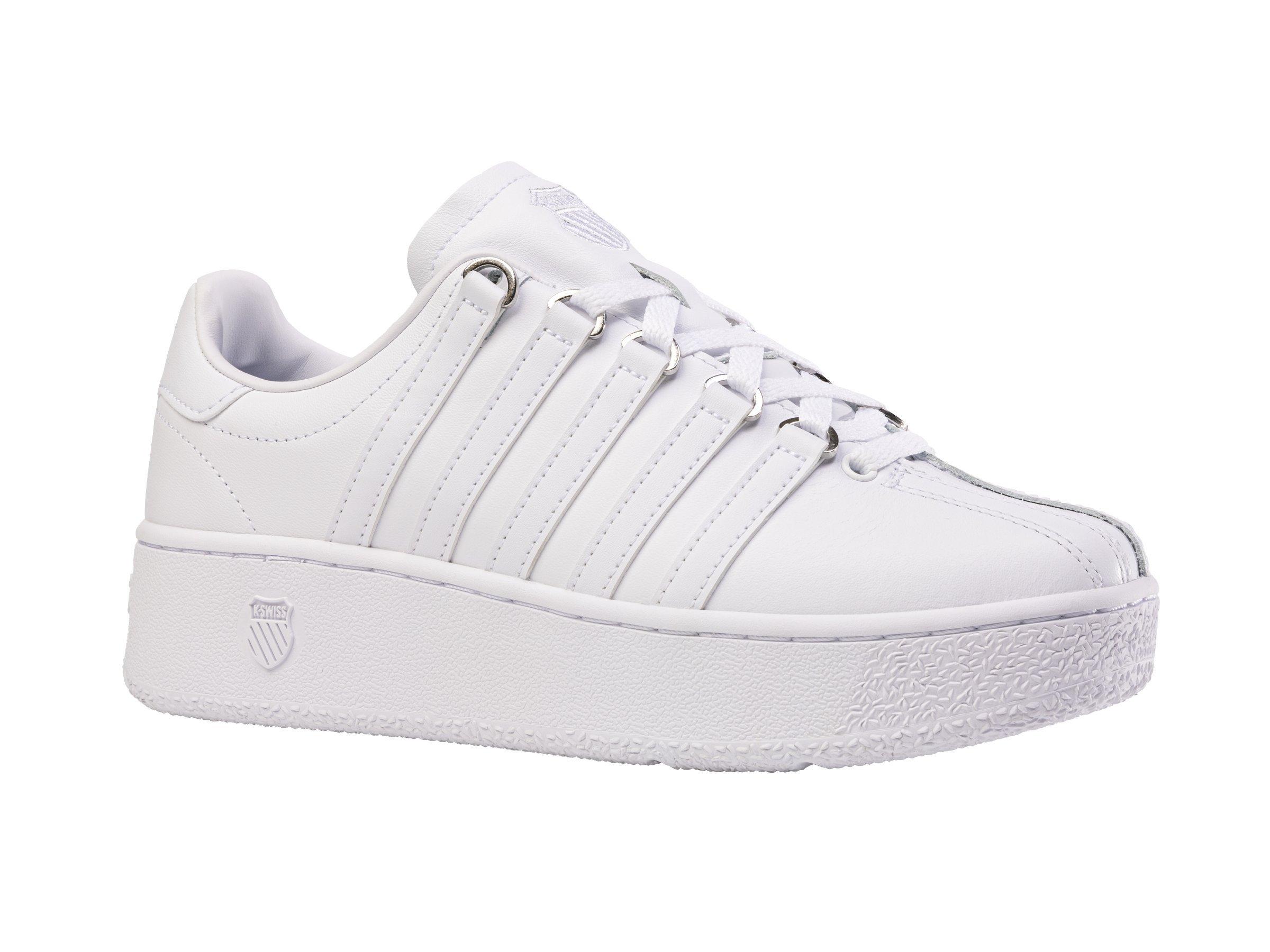 K-Swiss Classic VN Platform "White/White" Women's Shoe - WHITE/WHITE Thumbnail View 3
