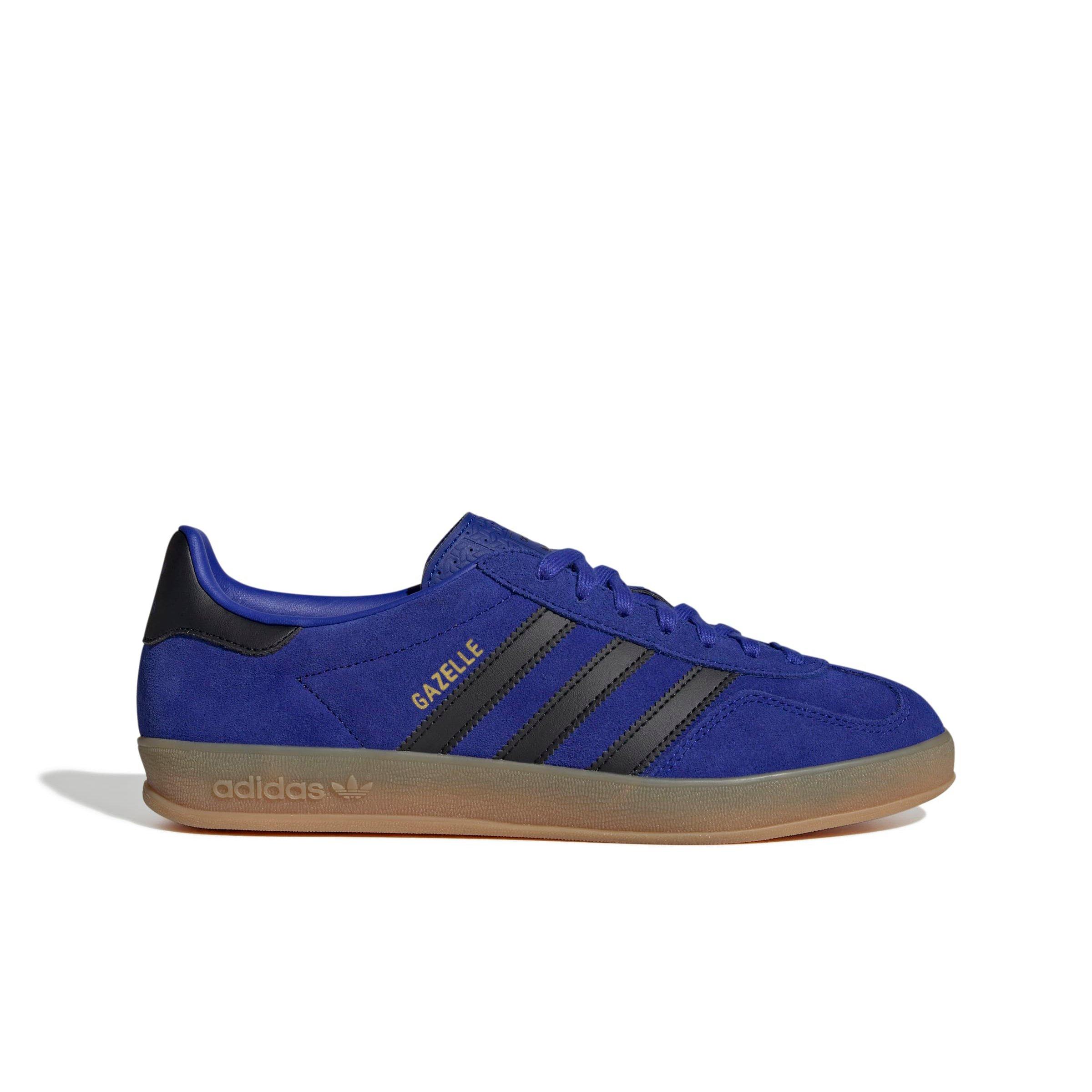 adidas Originals Gazelle "Lucid Blue/Core Black/Gold Metallic" Men's Shoe - BLUE/BLACK/GOLD Thumbnail View 1