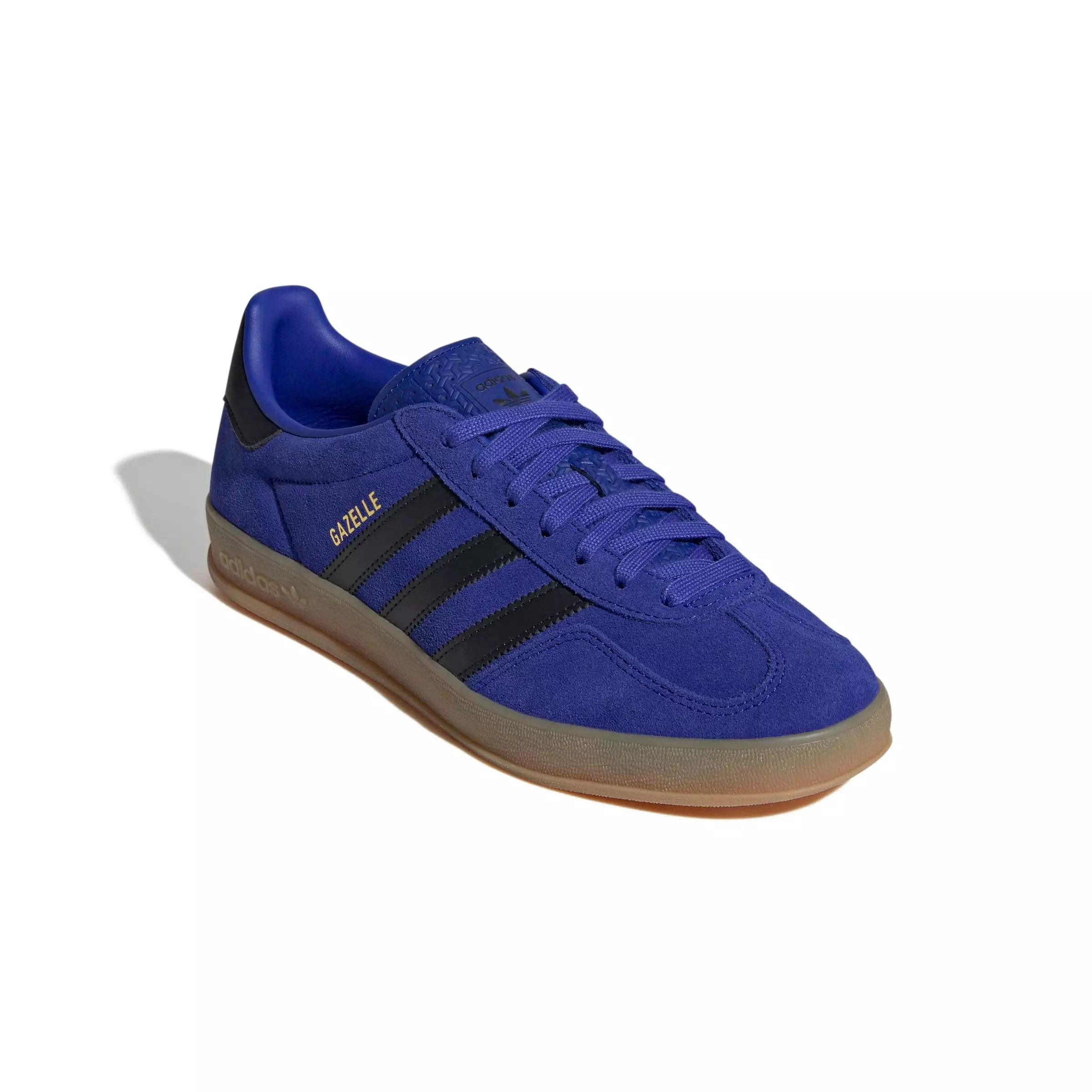 adidas Originals Gazelle "Lucid Blue/Core Black/Gold Metallic" Men's Shoe - BLUE/BLACK/GOLD