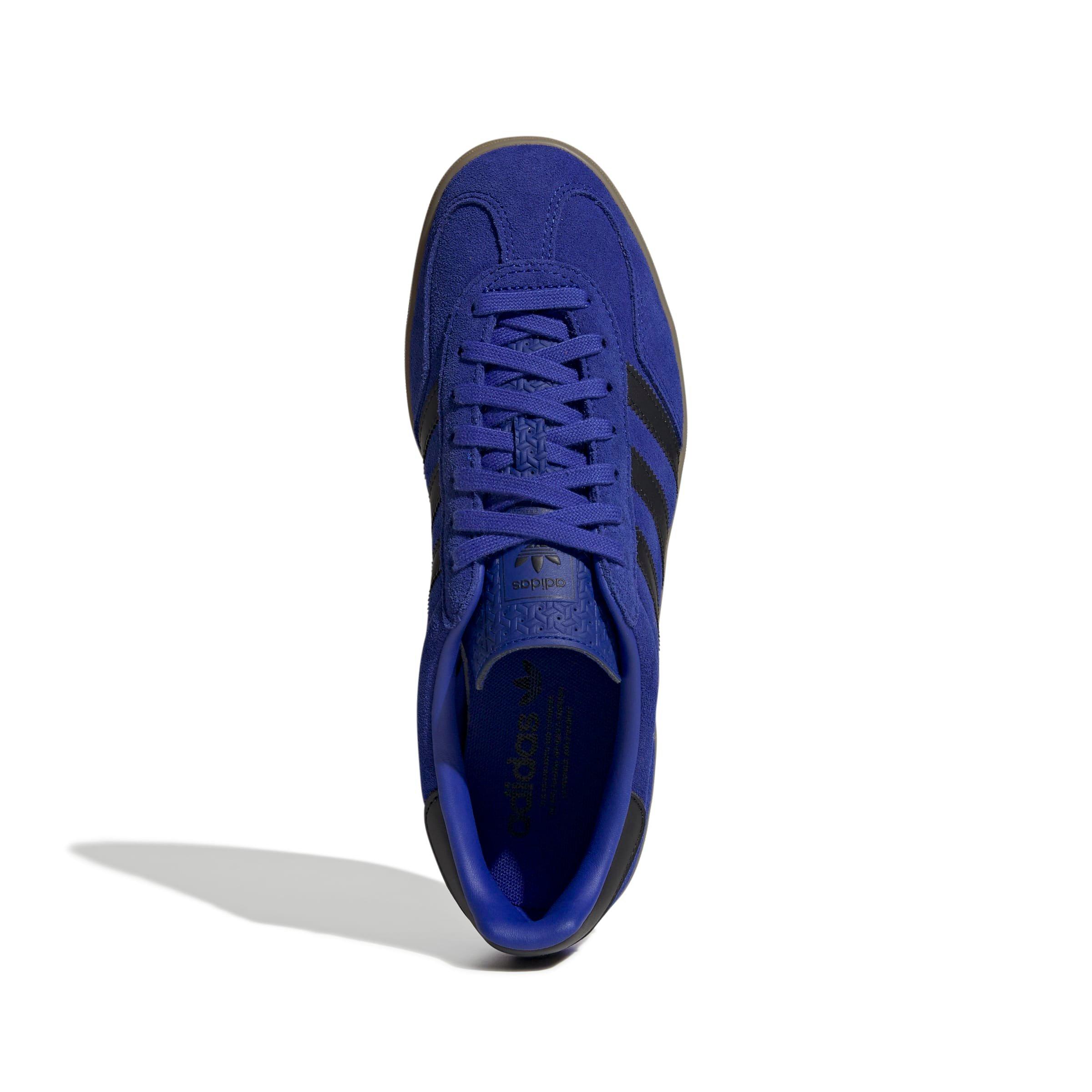 adidas Originals Gazelle "Lucid Blue/Core Black/Gold Metallic" Men's Shoe - BLUE/BLACK/GOLD Thumbnail View 5