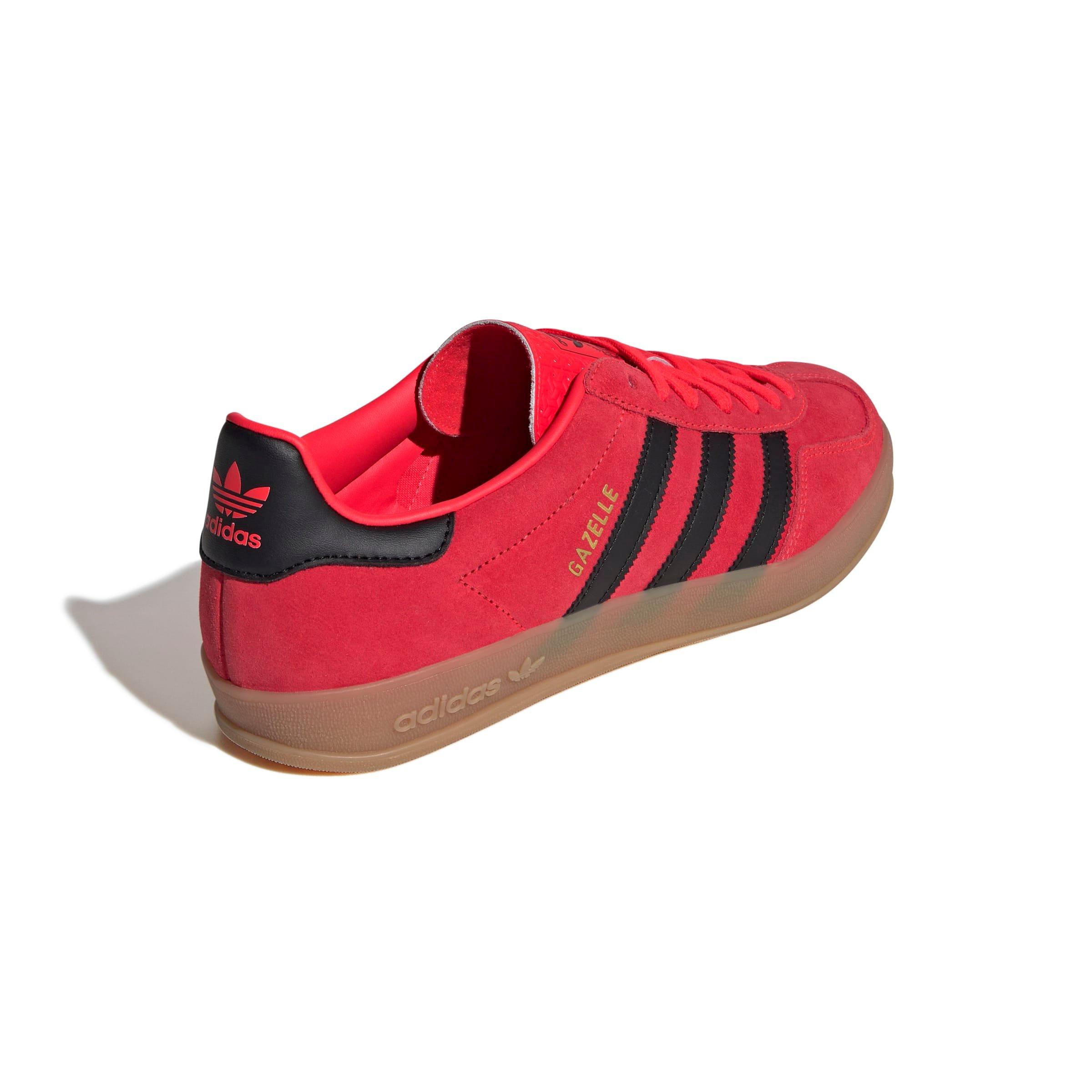 adidas Originals Gazelle "Lucid Red/Core Black/Gold Metallic" Men's Shoe - RED/BLACK/GOLD Thumbnail View 4